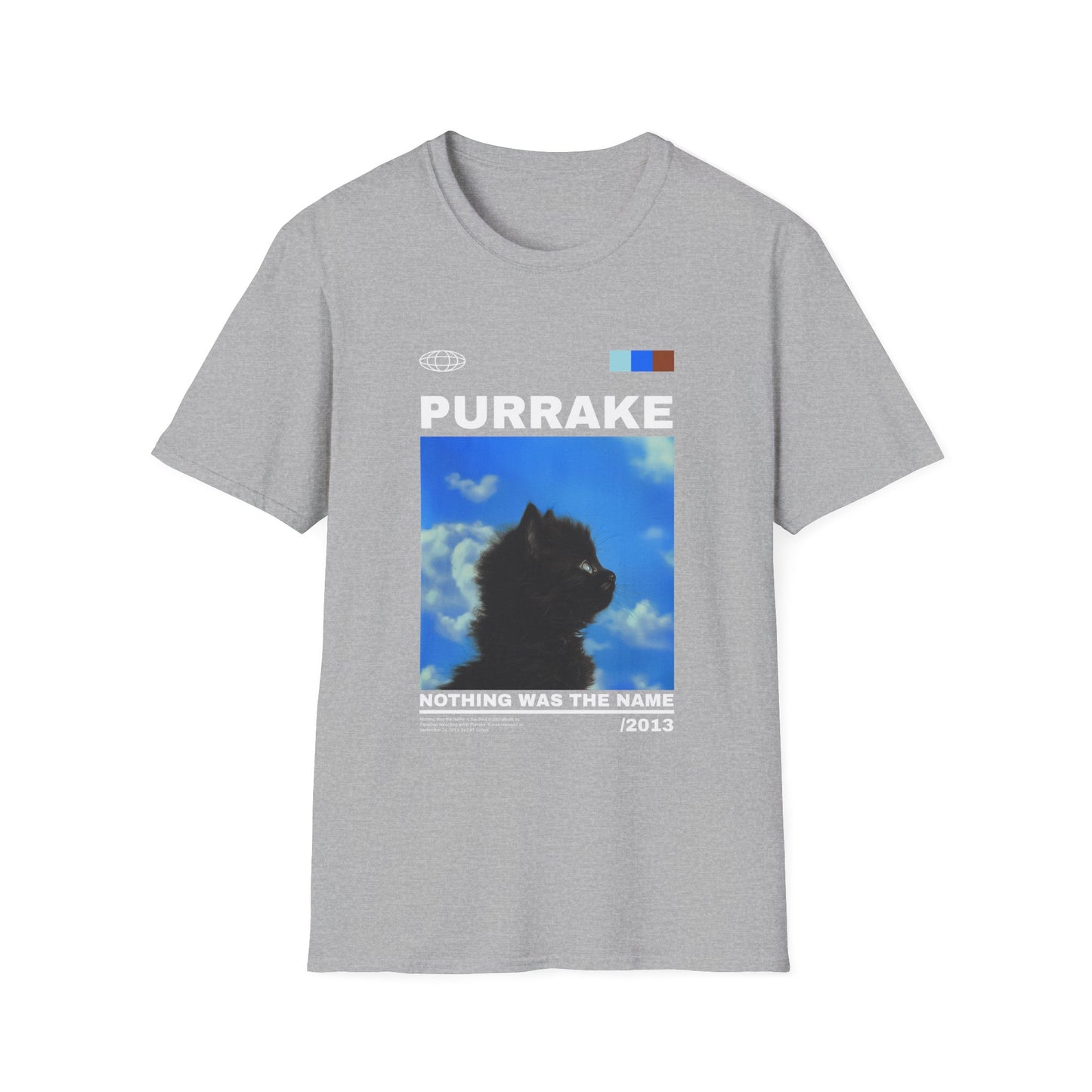 Music- PURRAKE Cat Shirt Sport Grey Printify T-Shirt Rhythm & Drip Apparel