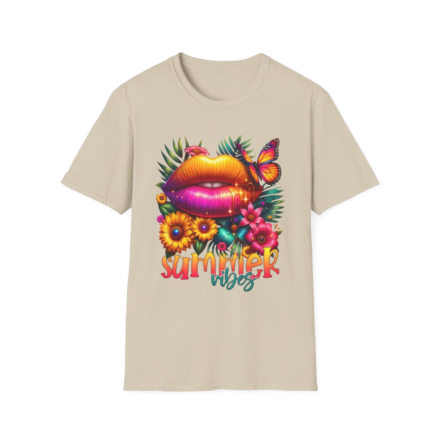 Summer- Vibrant Summer Vibes T-Shirt Sand Printify T-Shirt Rhythm & Drip Apparel