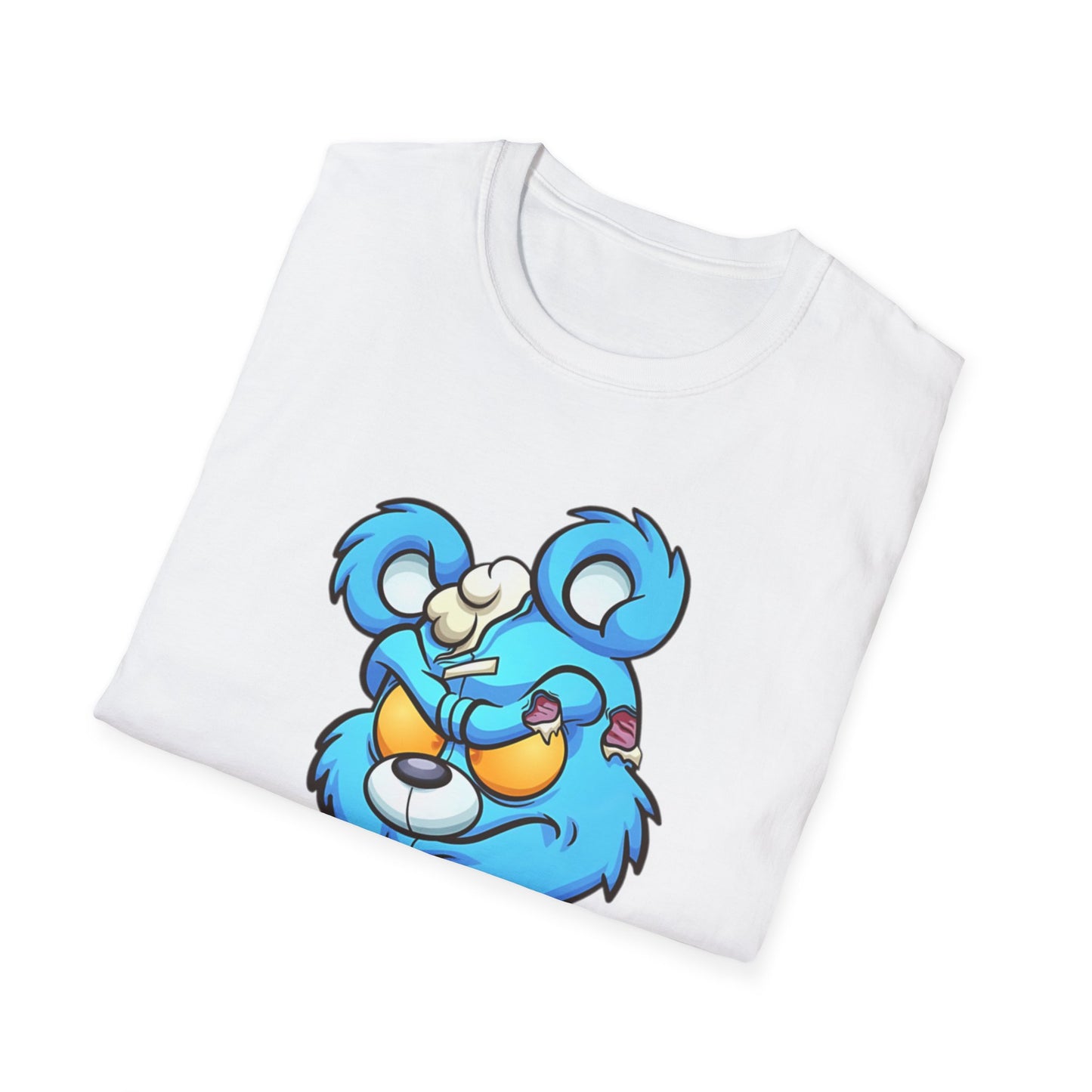 Blue Cartoon Bear T-Shirt Printify T-Shirt Rhythm & Drip Apparel