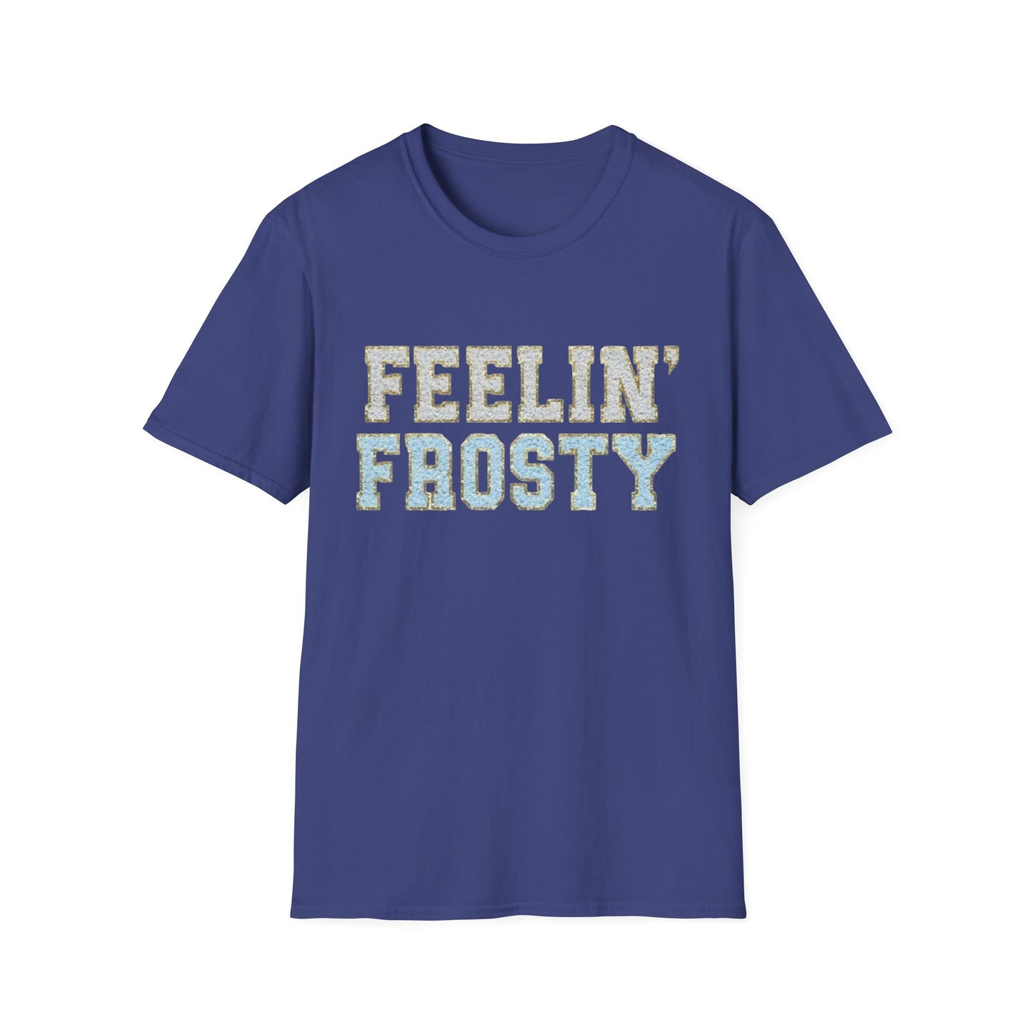 Winter- Feelin' Frosty T-Shirt Metro Blue Printify T-Shirt Rhythm & Drip Apparel