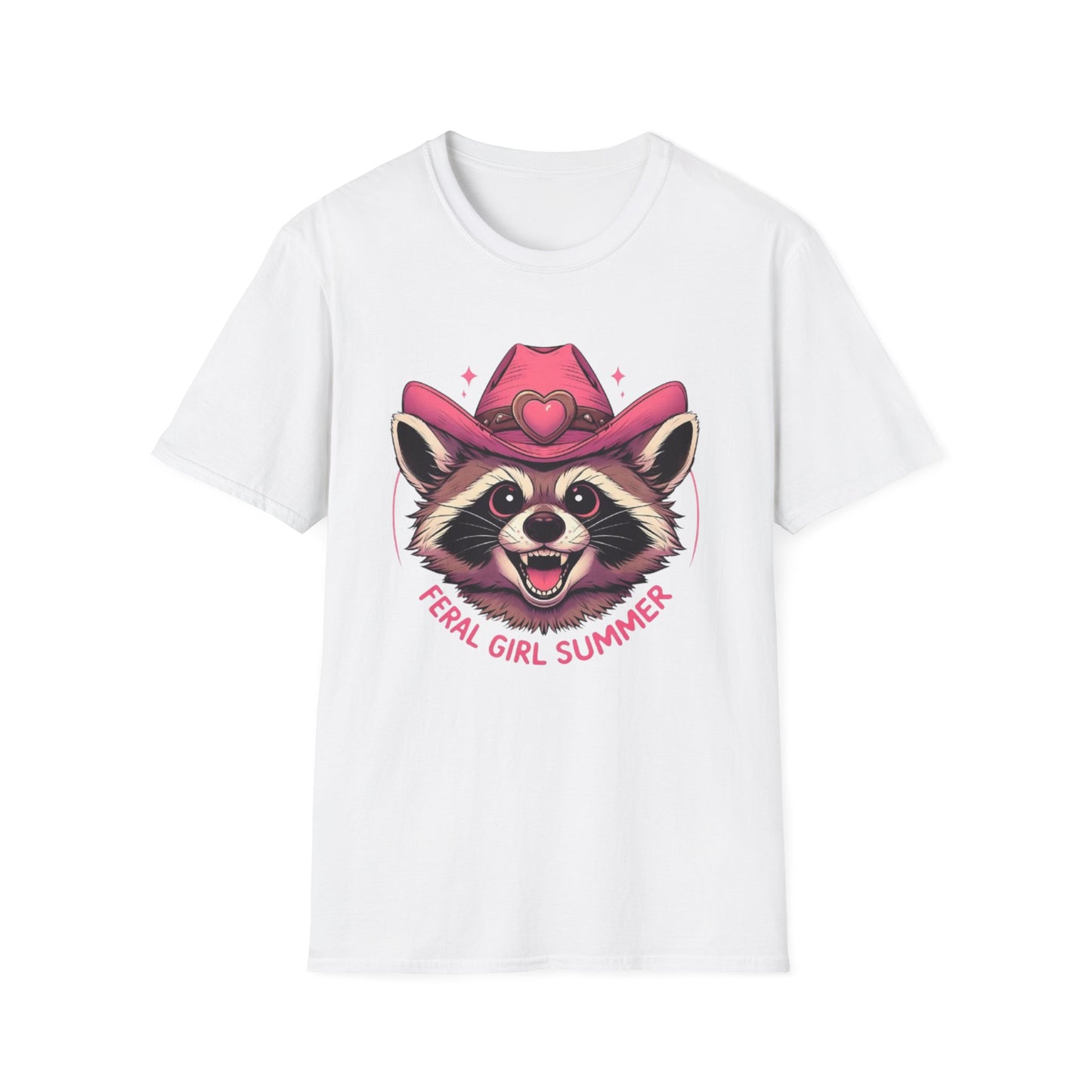 Summer- Feral Girl Summer T-Shirt White Printify T-Shirt Rhythm & Drip Apparel