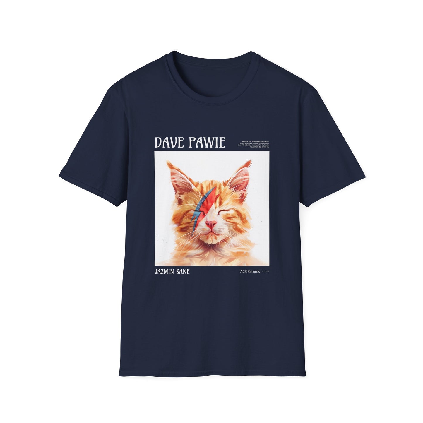 Music- Dave Pawie T-Shirt Navy Printify T-Shirt Rhythm & Drip Apparel
