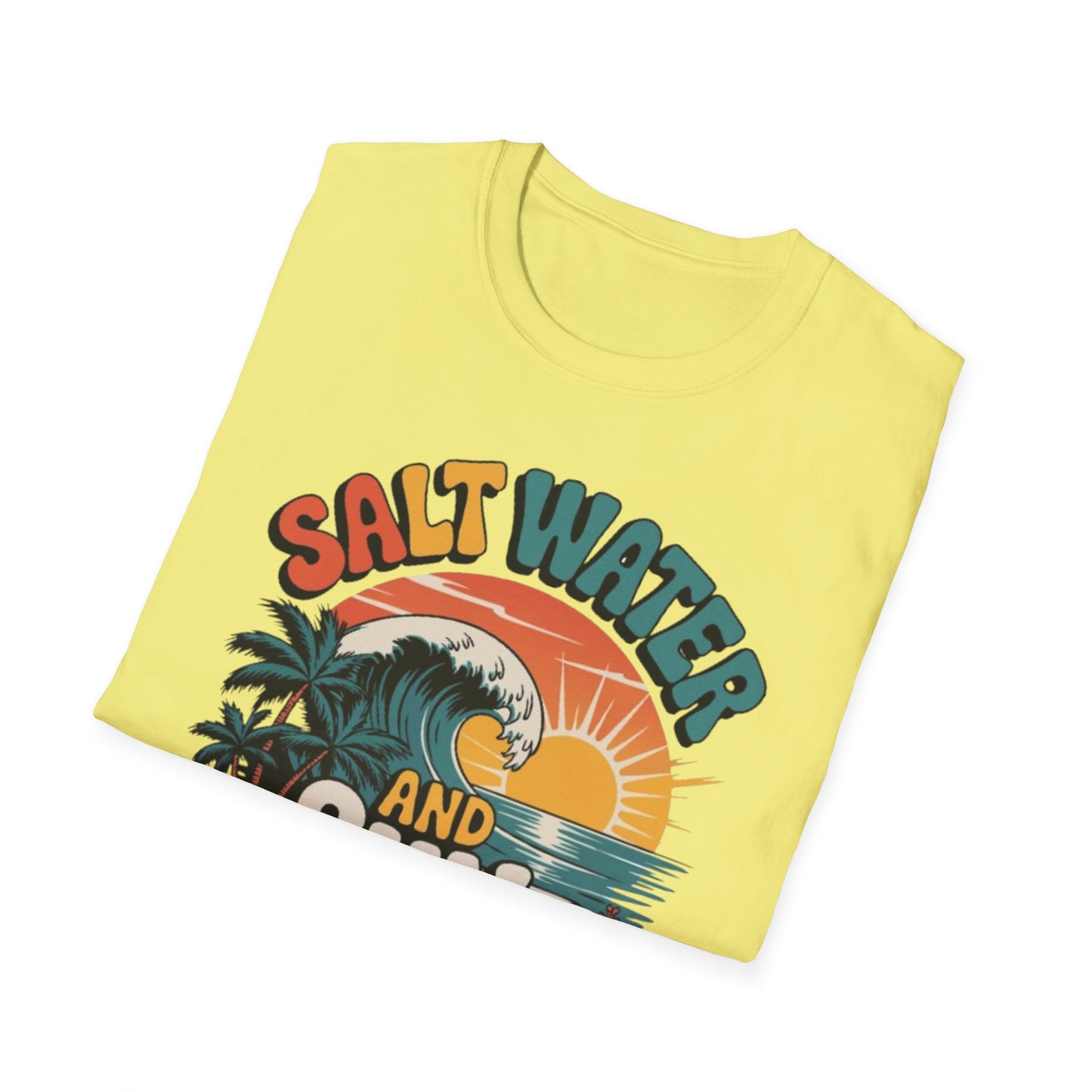 Summer- Salt Water & Sunshine Tee Printify T-Shirt Rhythm & Drip Apparel