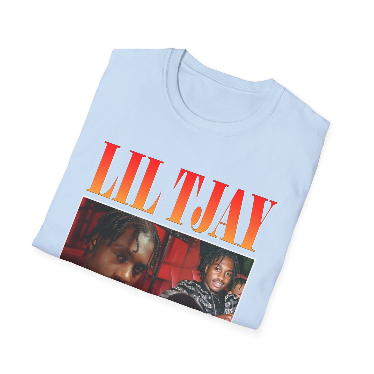 Lil Tjay Unisex Softstyle T-Shirt - Retro Graphic Tee for Music Fans - Rhythm & Drip