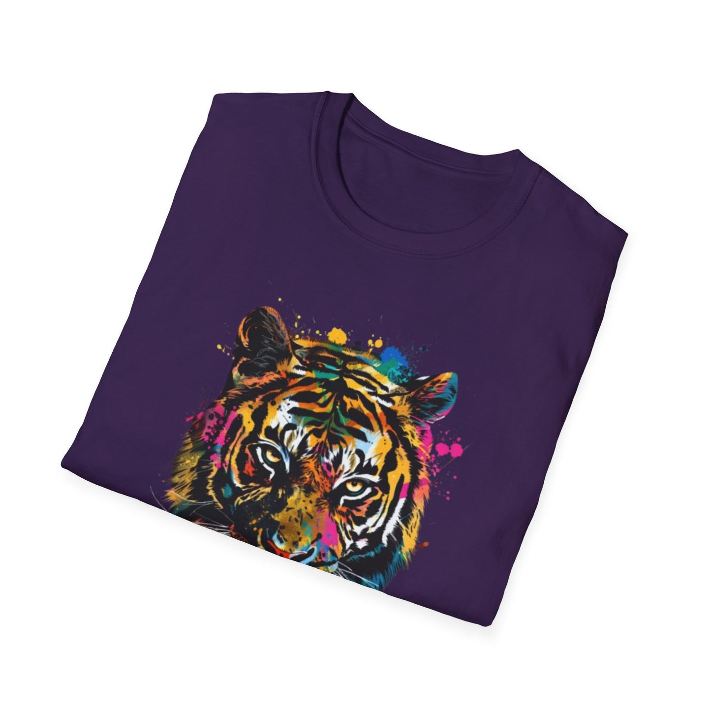 Colorful Tiger Graphic Tee Printify T-Shirt Rhythm & Drip Apparel