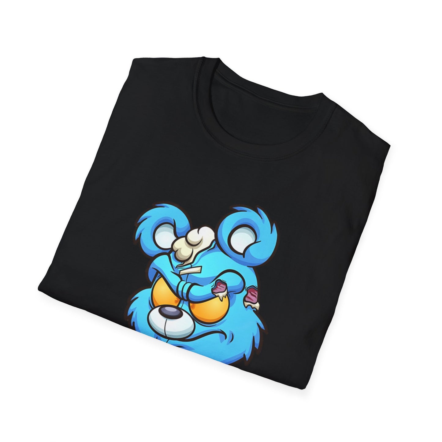Blue Cartoon Bear T-Shirt Printify T-Shirt Rhythm & Drip Apparel
