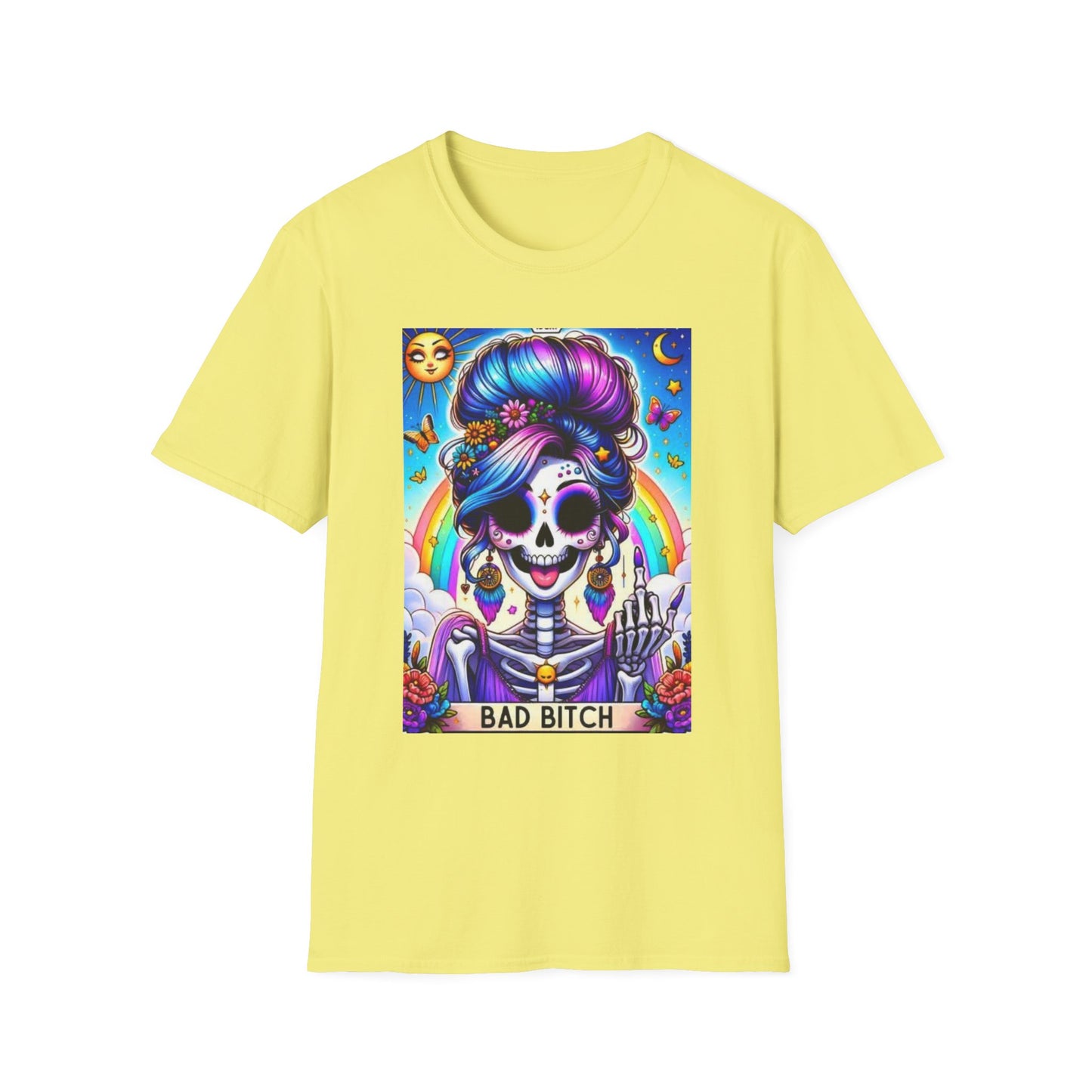 Bad Bitch- Tarot T-Shirt Cornsilk Printify T-Shirt Rhythm & Drip Apparel