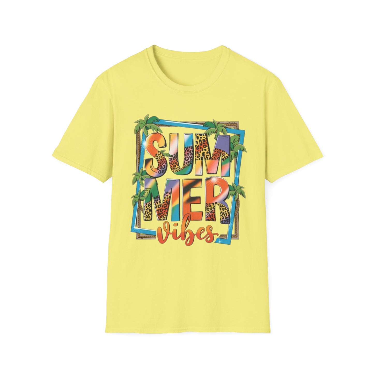 Summer- Summer Vibes T-Shirt Cornsilk Printify T-Shirt Rhythm & Drip Apparel