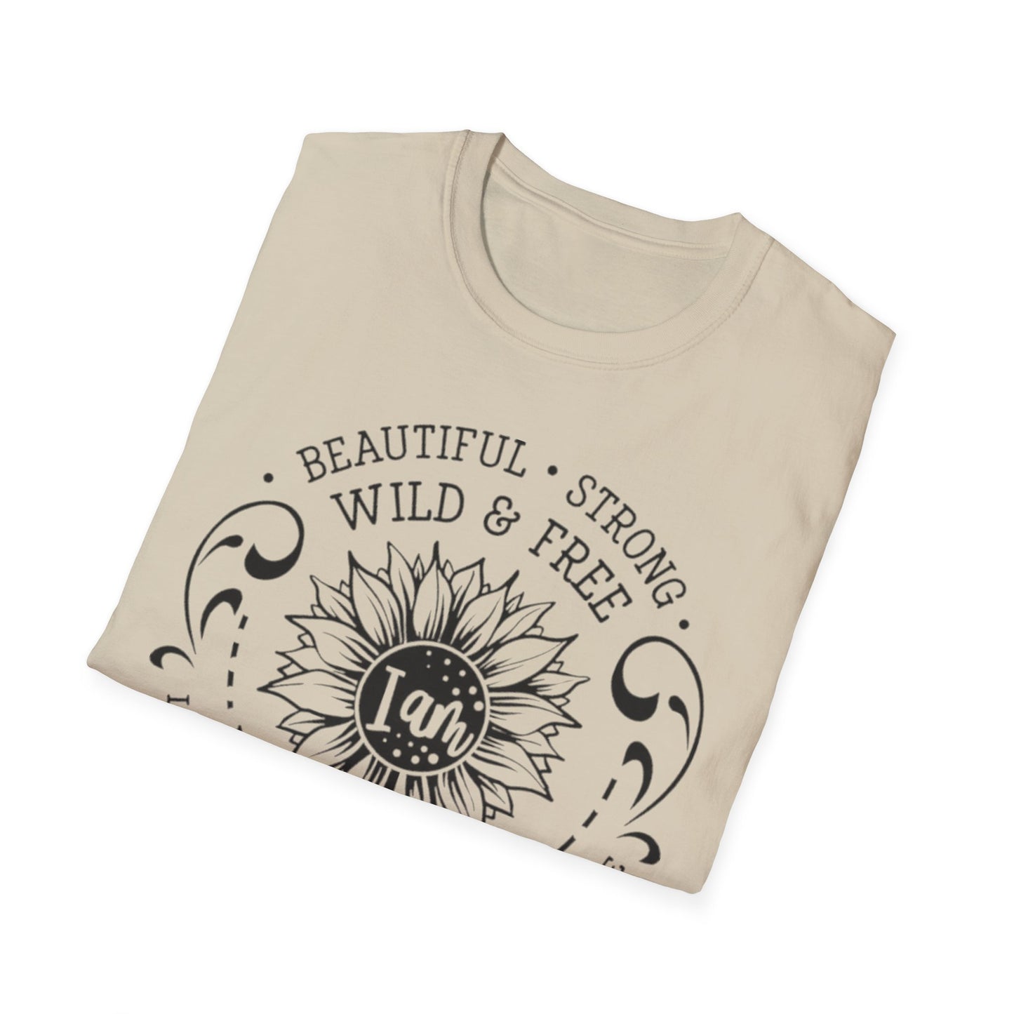 Beautiful, Strong, Wild & Free Printify T-Shirt Rhythm & Drip Apparel