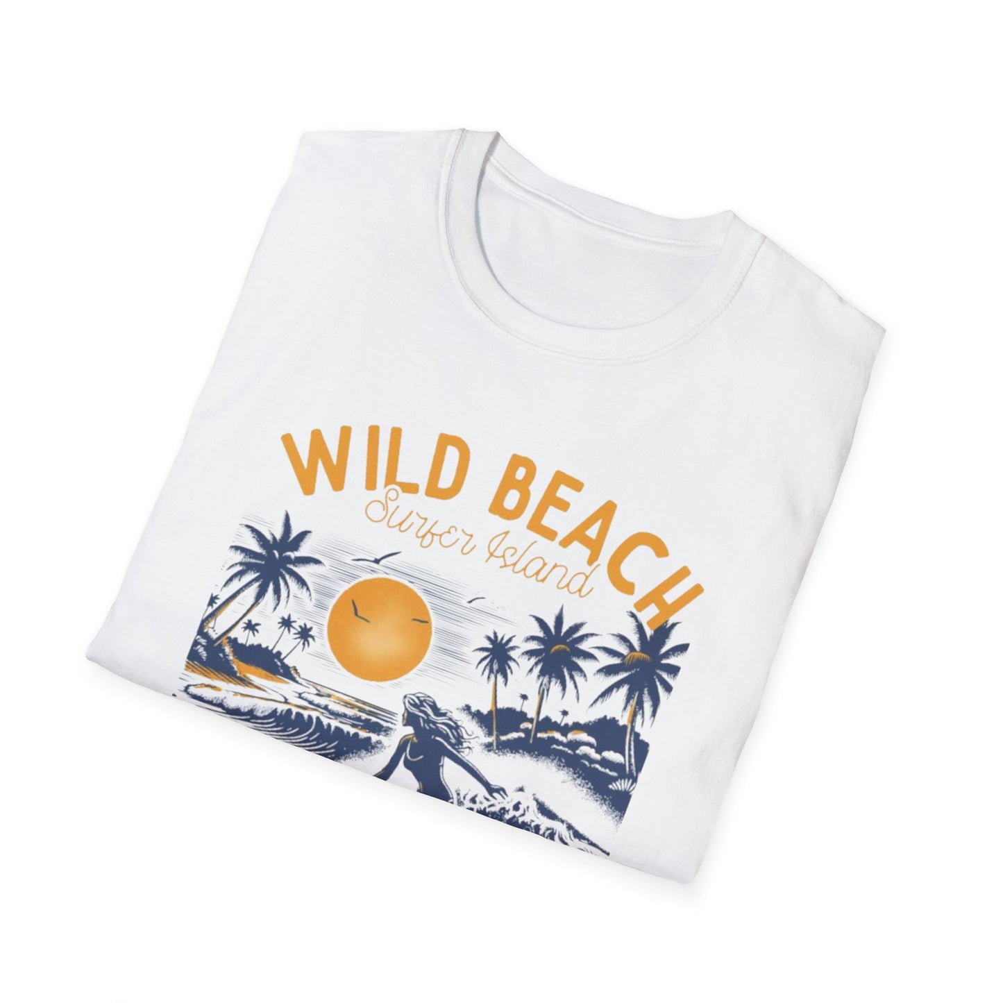 Summer- Wild Beach Surfing T-Shirt Printify T-Shirt Rhythm & Drip Apparel
