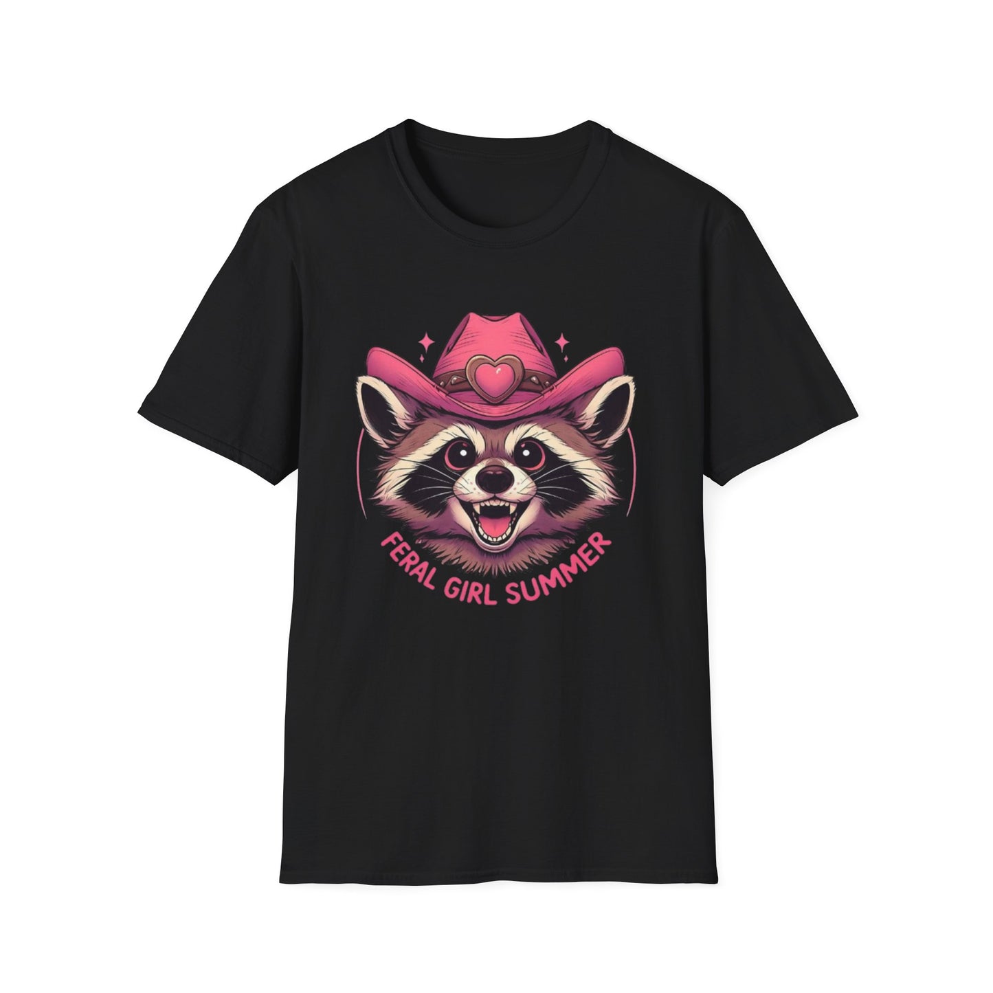 Summer- Feral Girl Summer T-Shirt Black Printify T-Shirt Rhythm & Drip Apparel