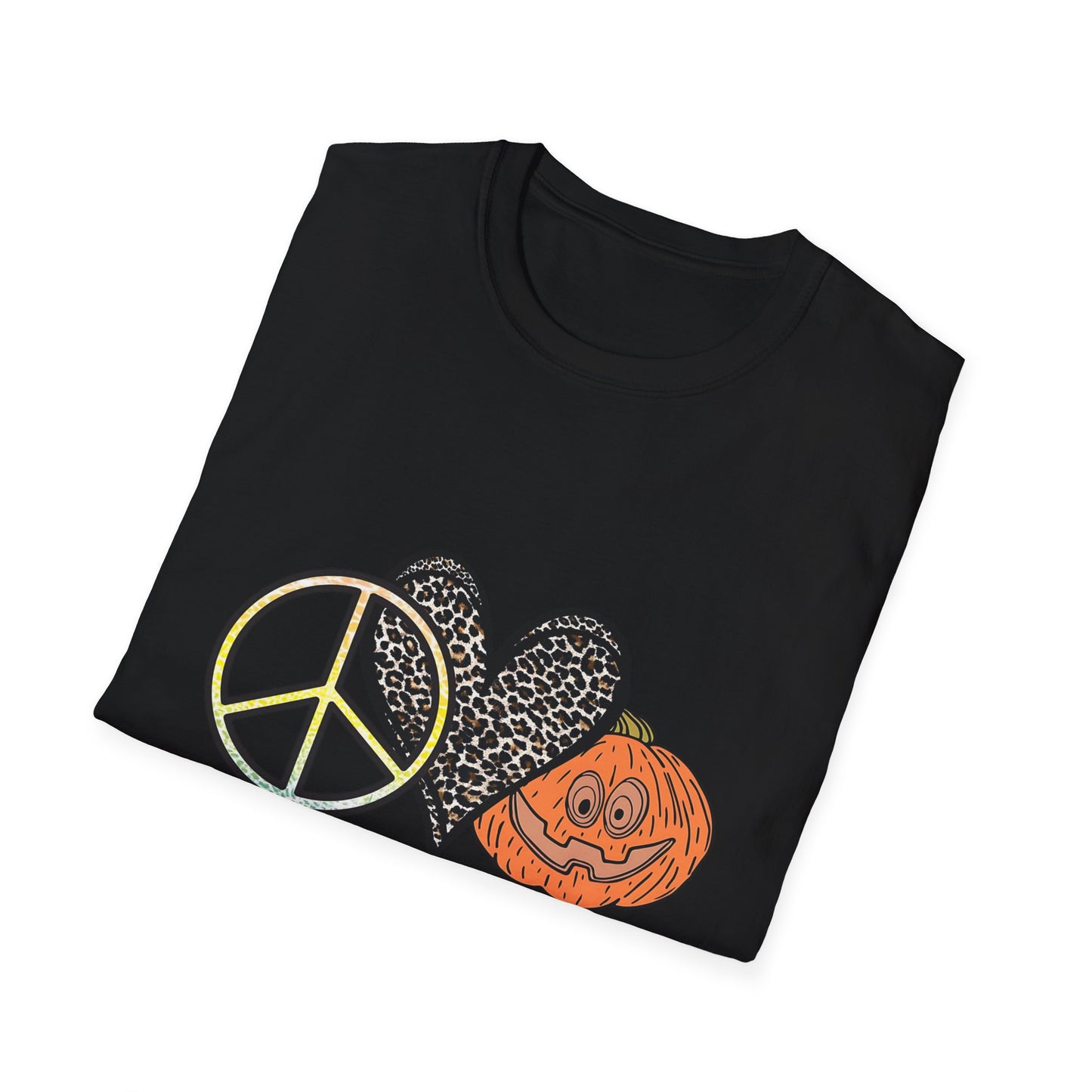 Fall Vibes Unisex T-Shirt - Peace Love Fall, Autumn Tee, Halloween Shirt, Cozy Casual Wear, Gift for Pumpkin Lovers Printify T-Shirt Rhythm & Drip Apparel