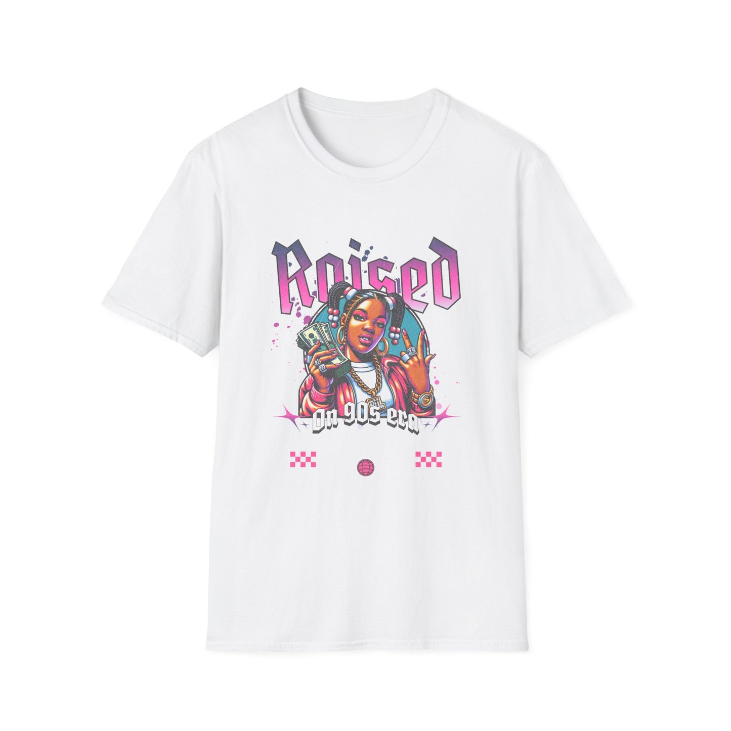 90s Retro Graphic Tee White Printify T-Shirt Rhythm & Drip Apparel