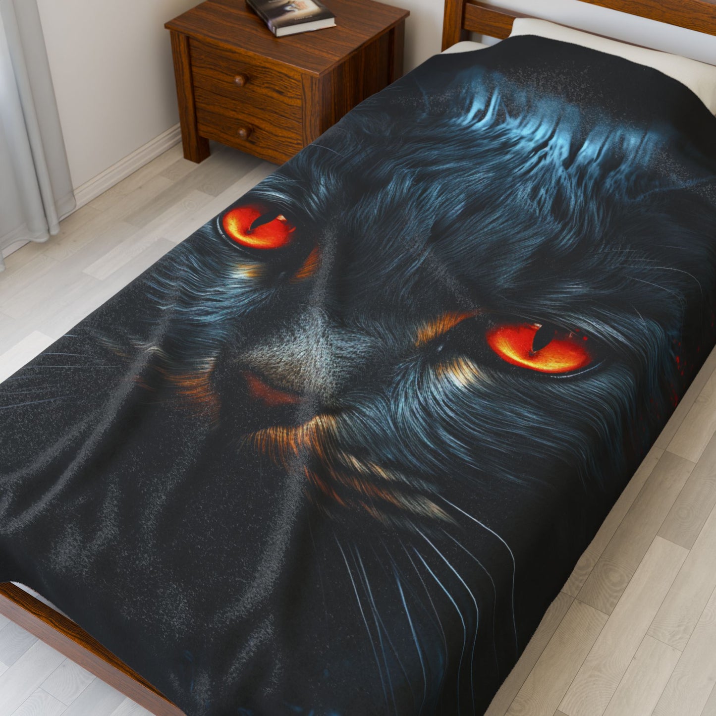 Cat- Fierce Feline Velveteen Plush Blanket, Cozy Cat Lover Throw, Cat-Themed Home Decor, Unique Gift for Pet Owners, Soft Warm Blanket Rhythm & Drip All Over Prints Rhythm & Drip Apparel