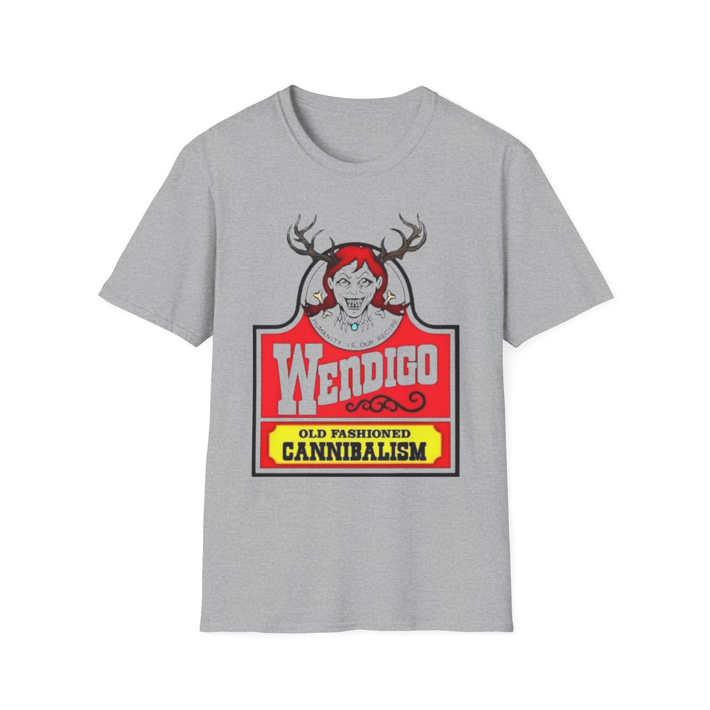 Wendigo Cannibalism T-Shirt Sport Grey Printify T-Shirt Rhythm & Drip Apparel