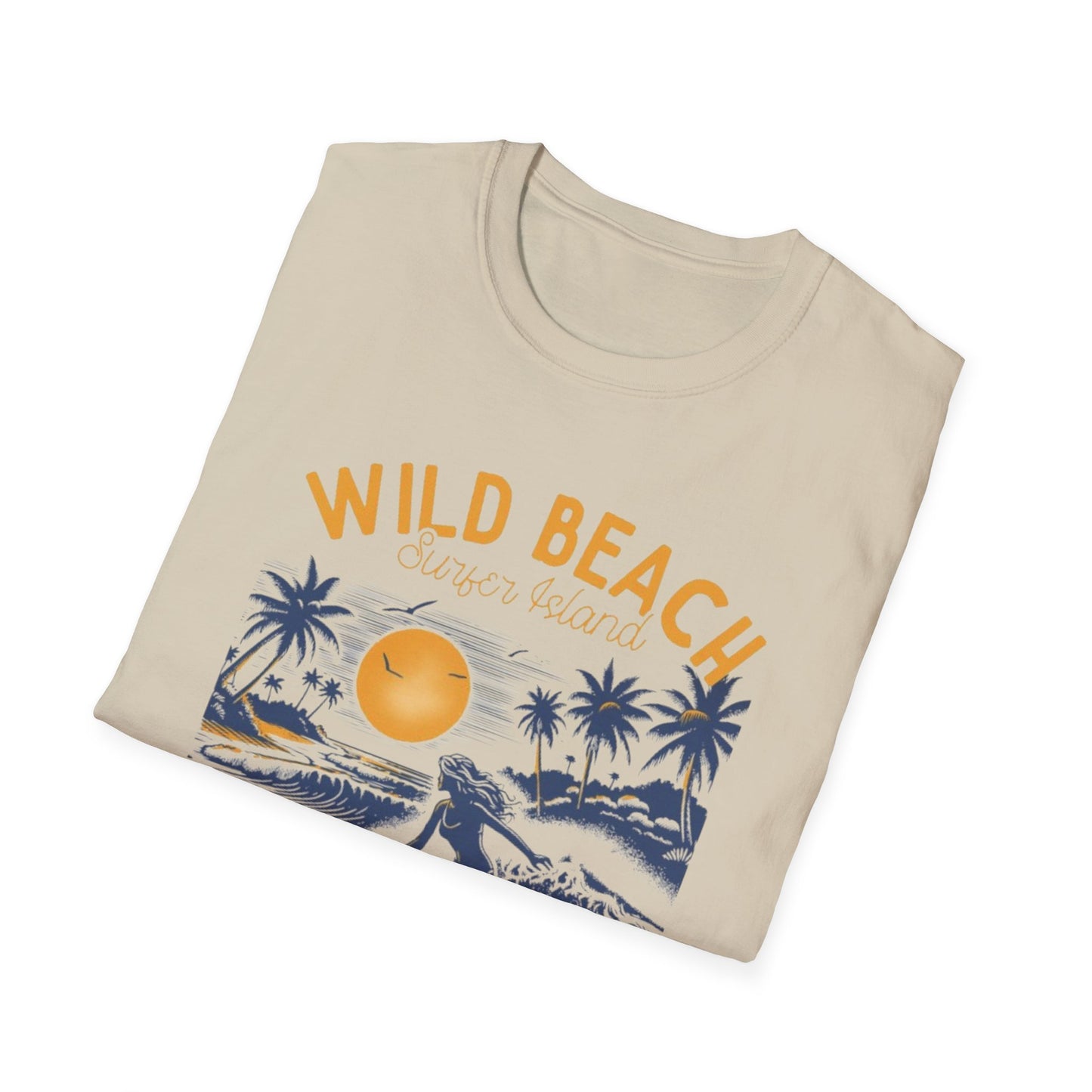 Summer- Wild Beach Surfing T-Shirt Printify T-Shirt Rhythm & Drip Apparel