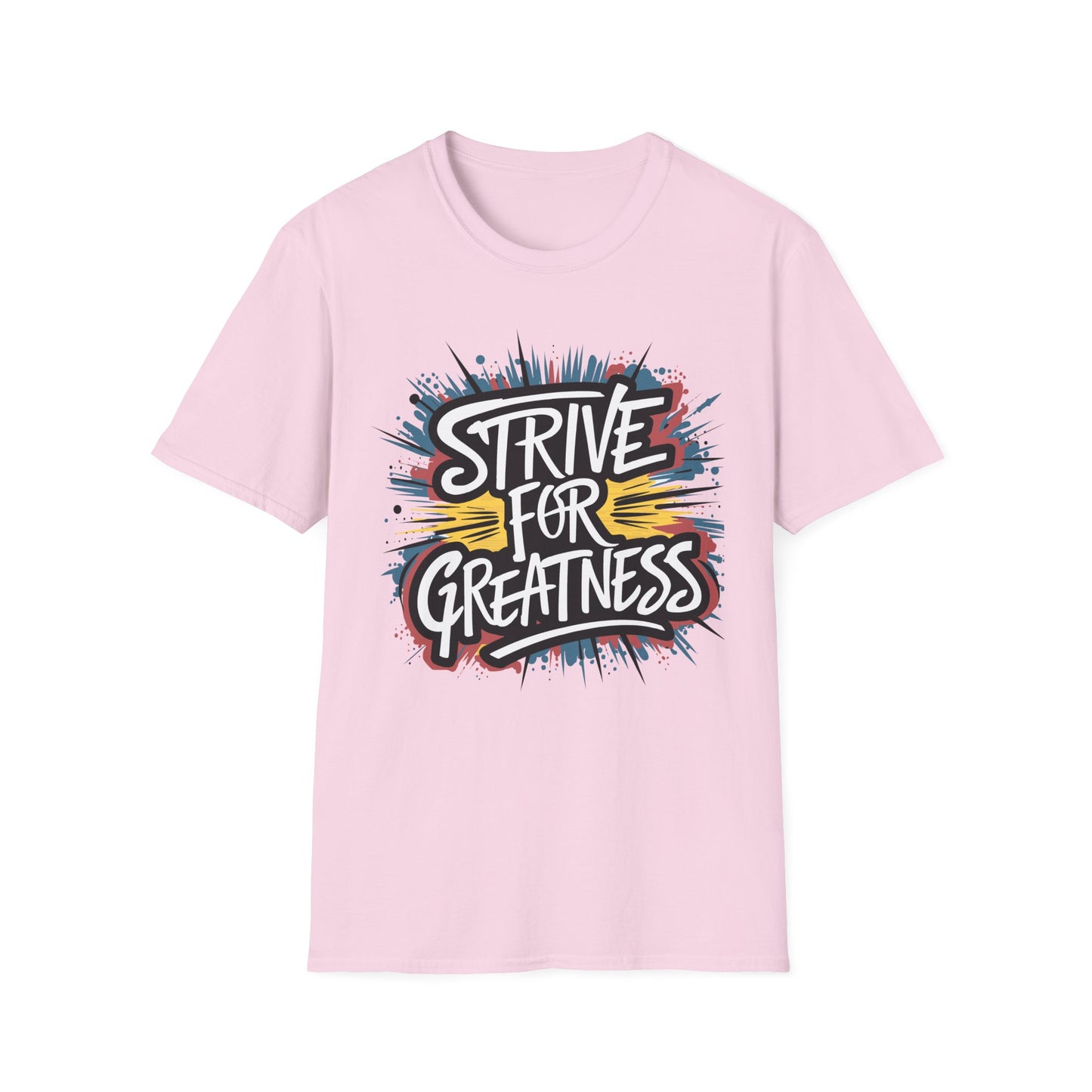 Motivational Unisex Softstyle T-Shirt - 'Strive for Greatness'