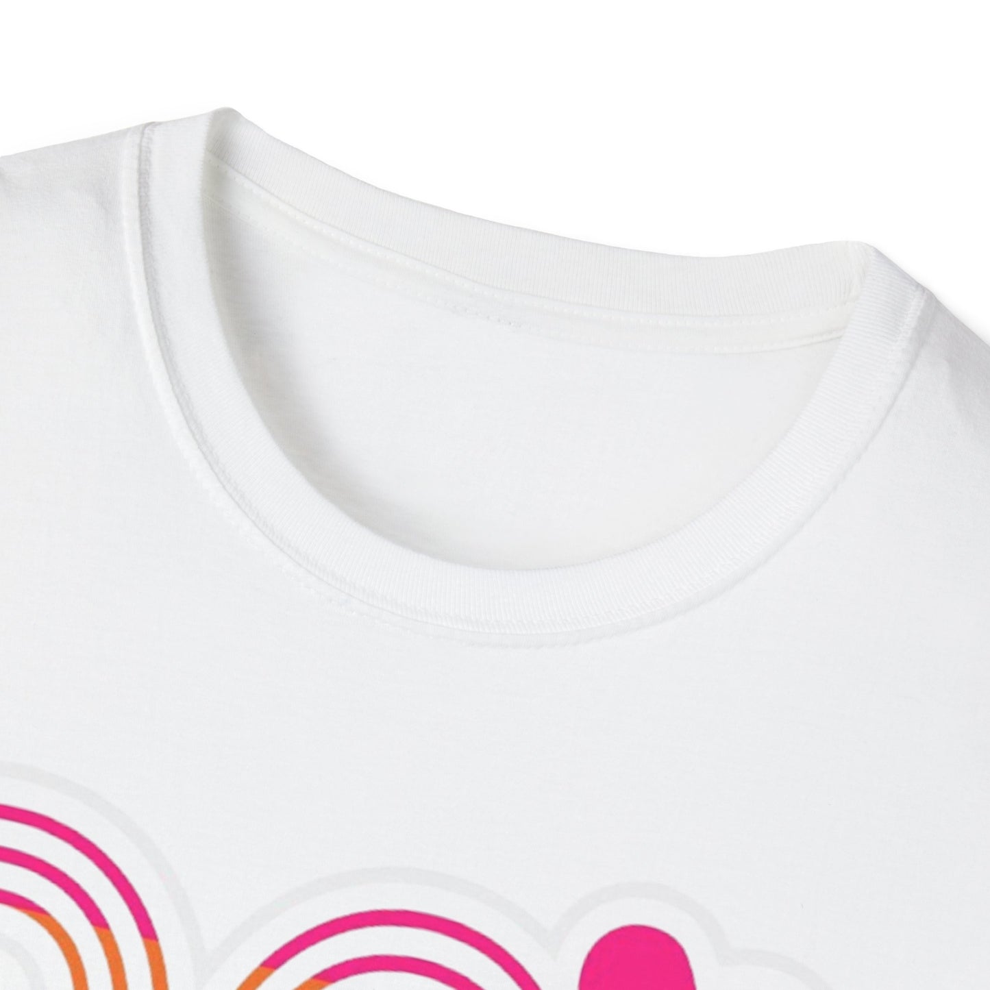 80s Retro 80's Girl Rainbow T-Shirt Printify T-Shirt Rhythm & Drip Apparel