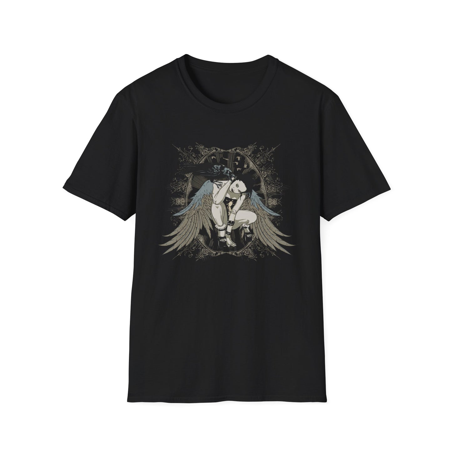 Artistic Raven Design Black Printify T-Shirt Rhythm & Drip Apparel