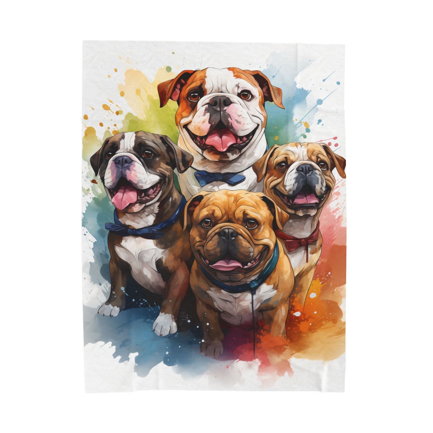 Dog- Dog Lover's Velveteen Plush Blanket, Cozy Home Décor for Pet Owners, Perfect Gift for Animal Lovers, Warm and Soft Throw, Unique Dog Art 60" × 80" Printify All Over Prints Rhythm & Drip Apparel