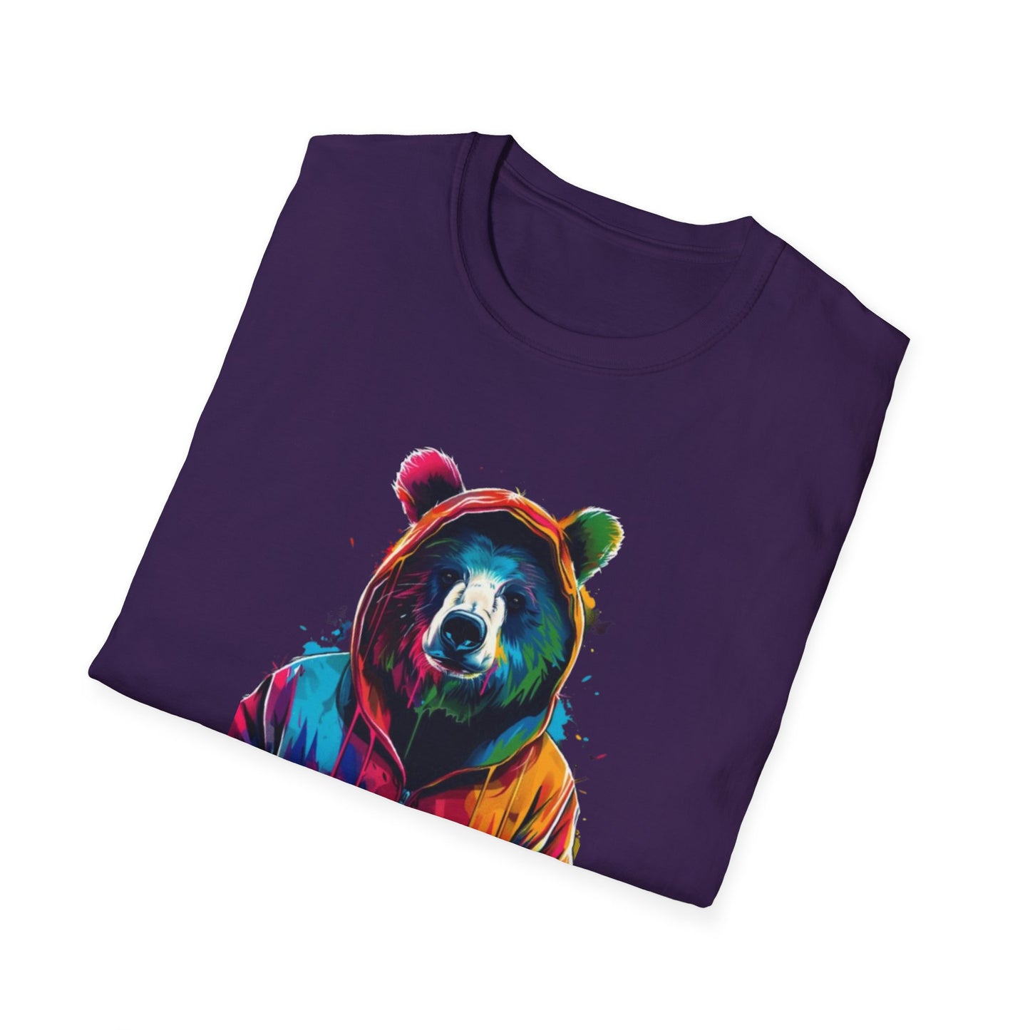 Colorful Bear Graphic T-Shirt Printify T-Shirt Rhythm & Drip Apparel