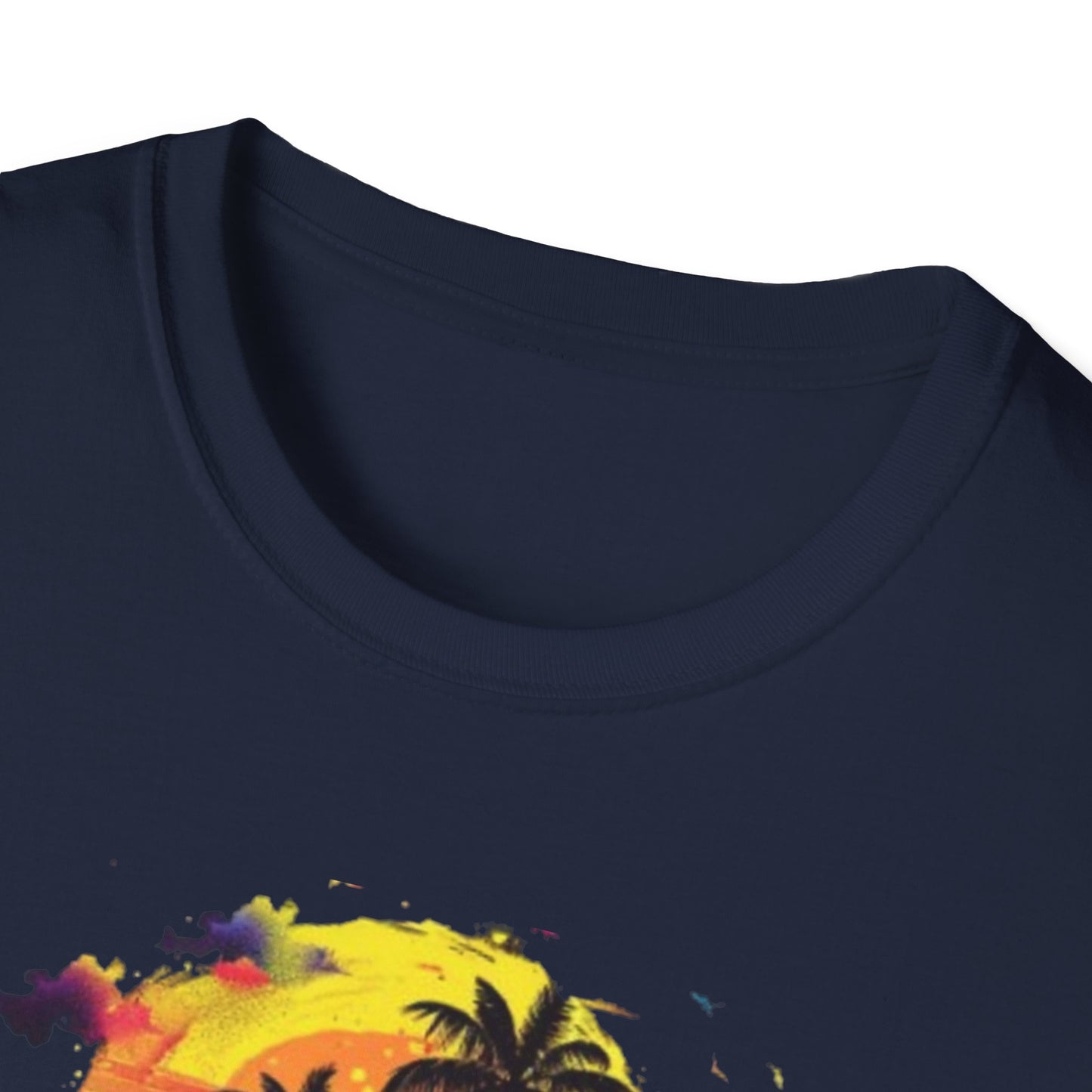Vibrant Tropical Sunset T-Shirt Printify T-Shirt Rhythm & Drip Apparel
