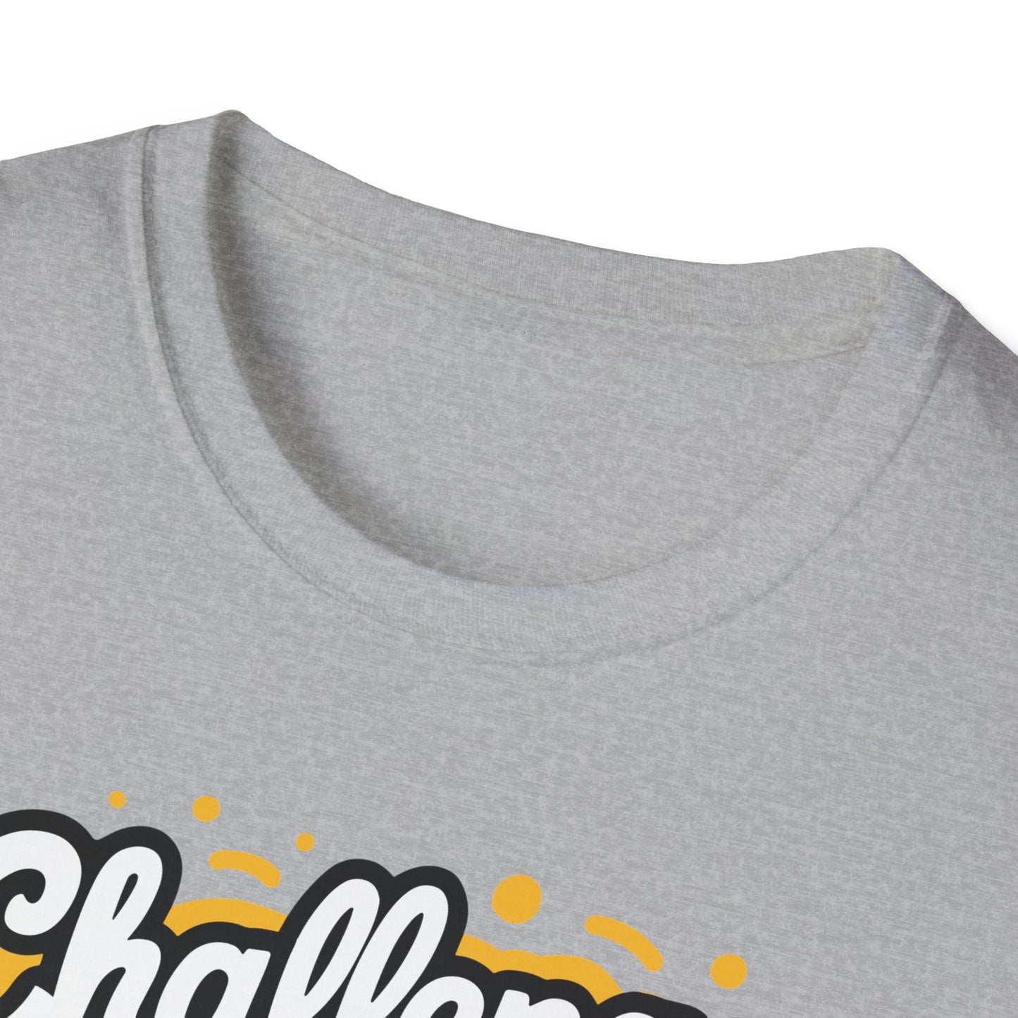 Inspirational Unisex Softstyle T-Shirt - 'Challenge Yourself Every Day, Face Your Fears'