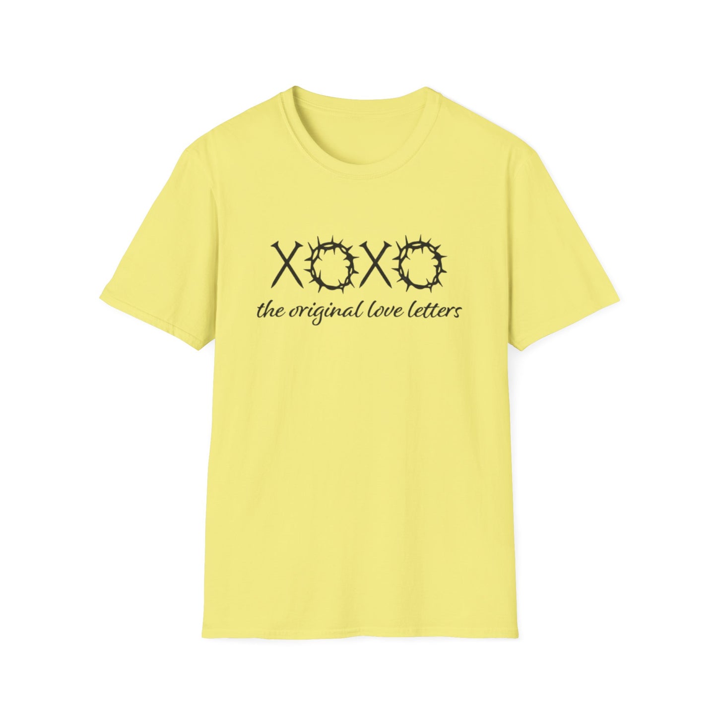 XOXO Love Letters Christian T-Shirt Cornsilk Printify T-Shirt Rhythm & Drip Apparel