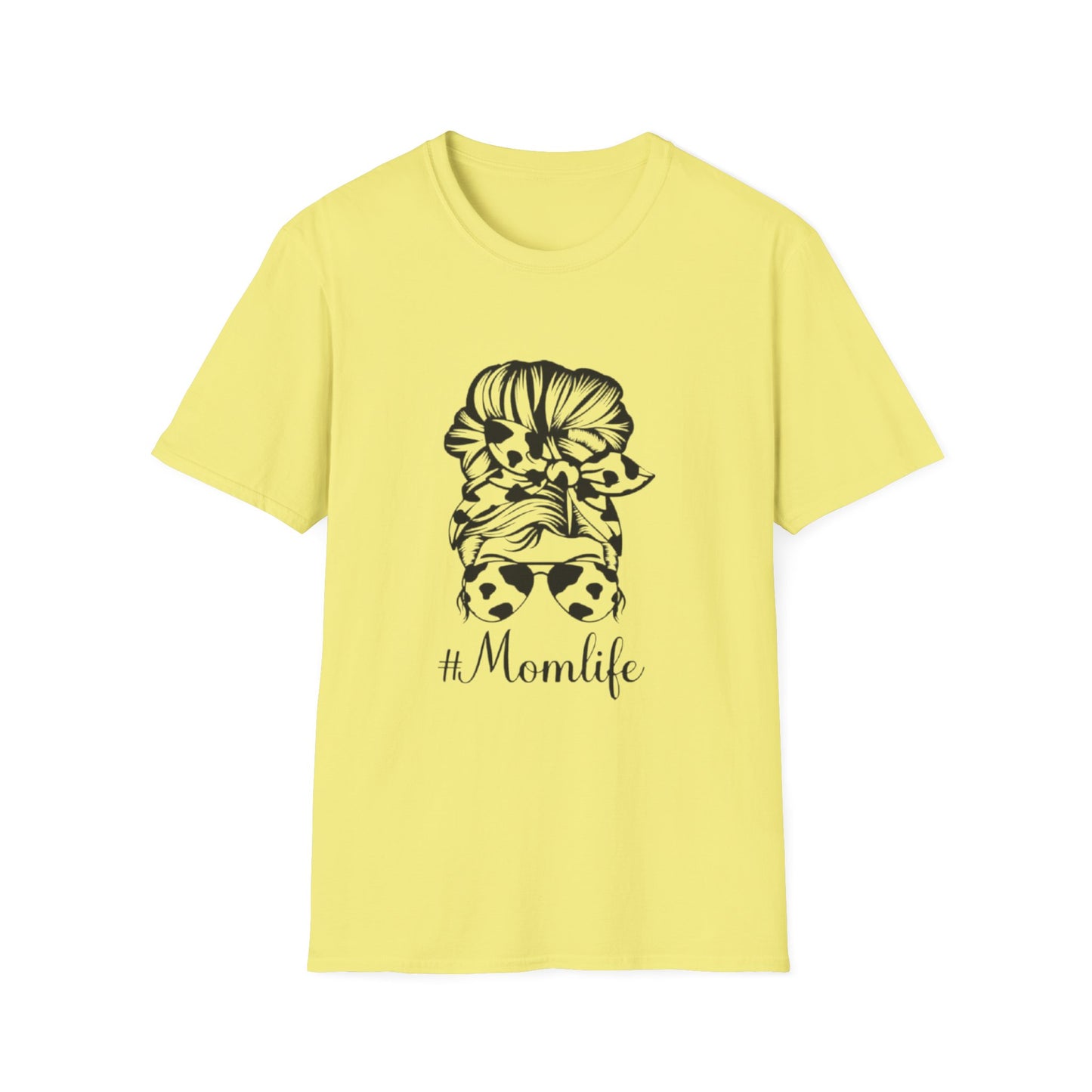 #Momlife Unisex Softstyle T-Shirt Cornsilk Printify T-Shirt Rhythm & Drip Apparel