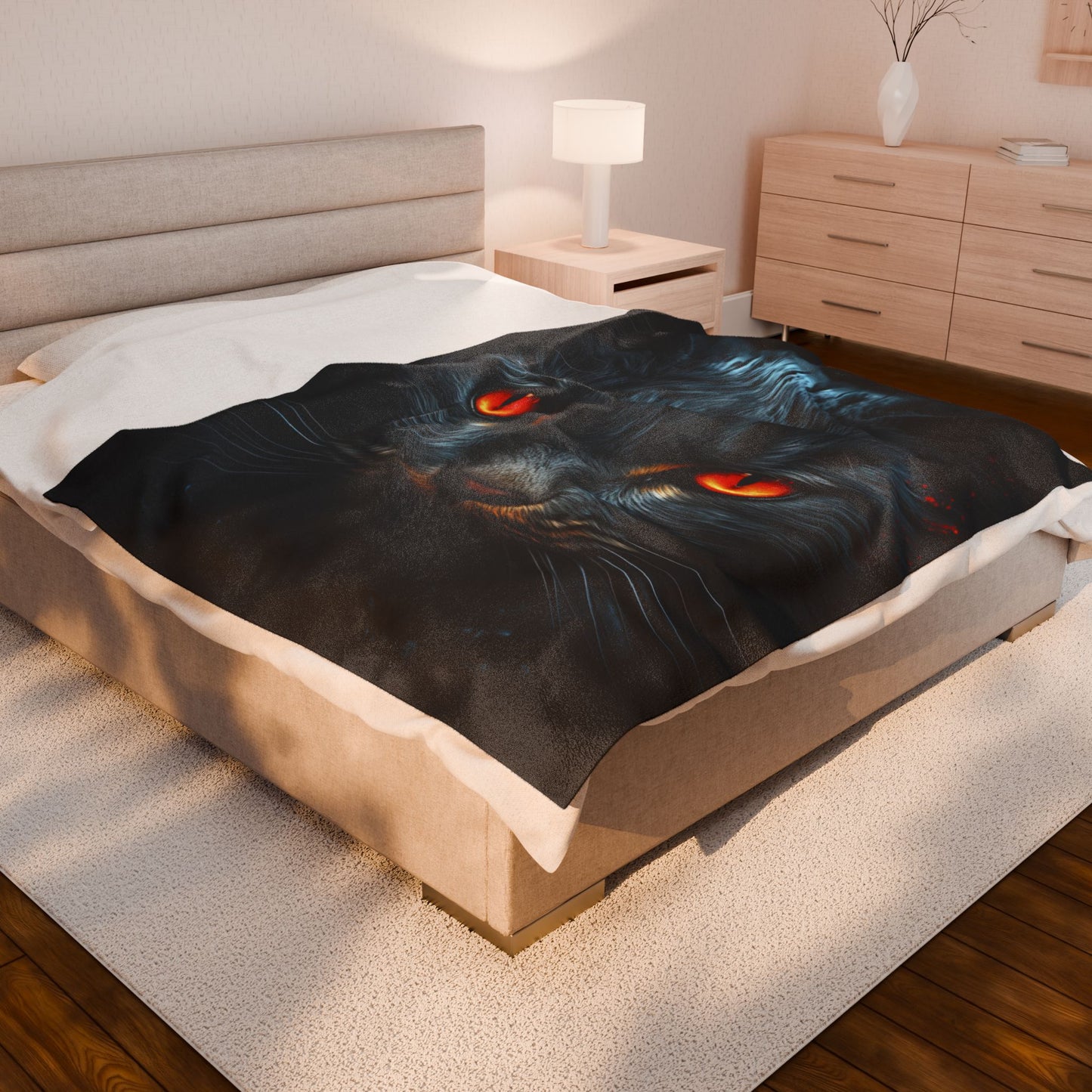 Cat- Fierce Feline Velveteen Plush Blanket, Cozy Cat Lover Throw, Cat-Themed Home Decor, Unique Gift for Pet Owners, Soft Warm Blanket Rhythm & Drip All Over Prints Rhythm & Drip Apparel