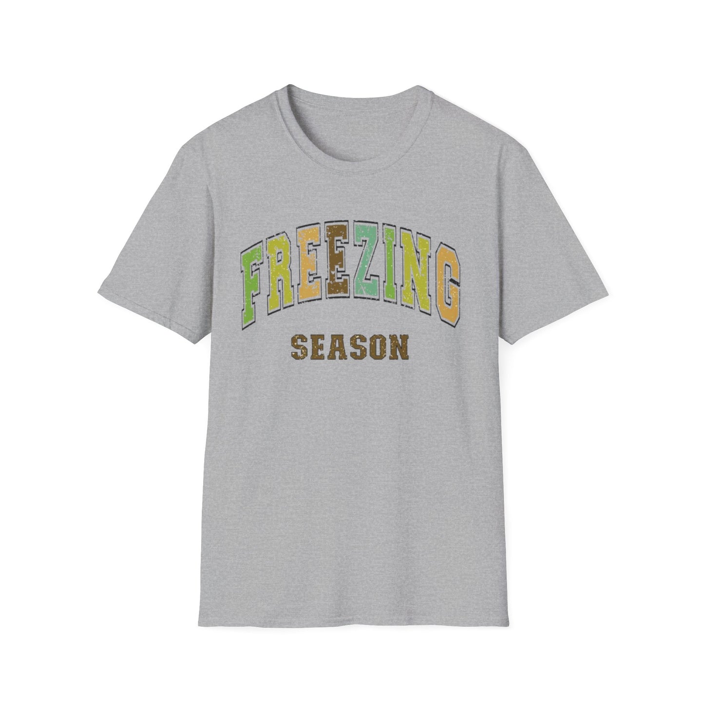 Winter- Freezing Season T-Shirt Sport Grey Printify T-Shirt Rhythm & Drip Apparel
