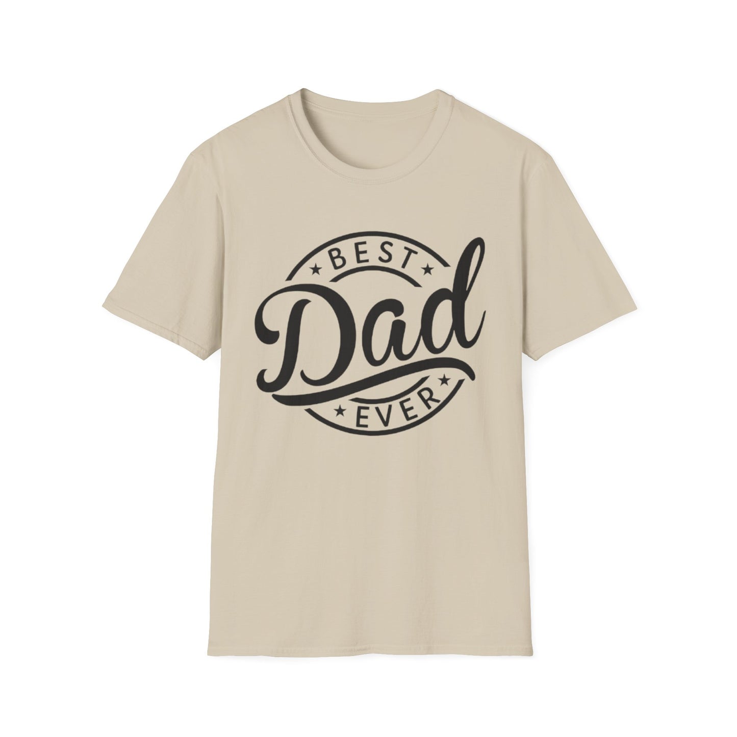 Best Dad Everr T-Shirt Sand Printify T-Shirt Rhythm & Drip Apparel