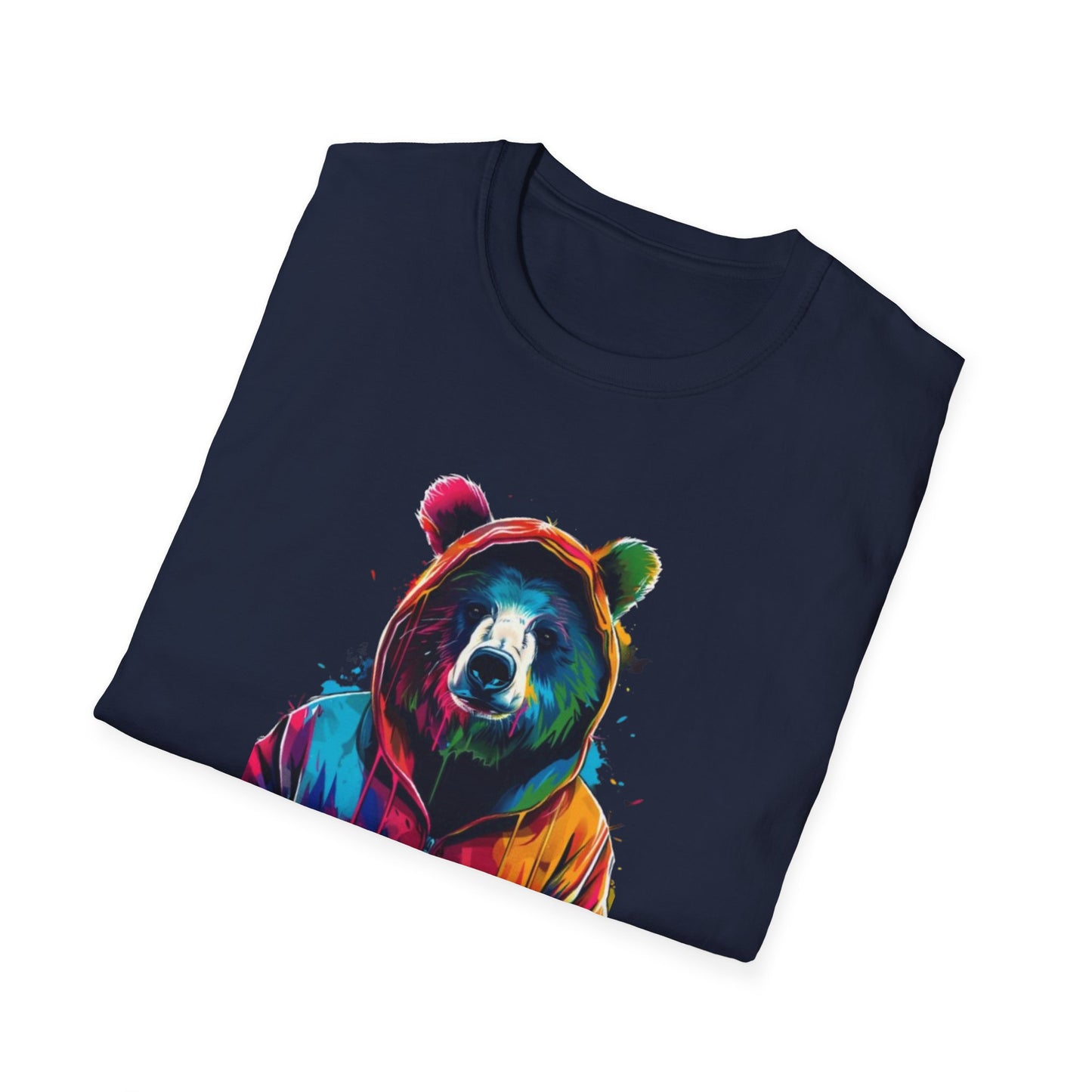 Colorful Bear Graphic T-Shirt Printify T-Shirt Rhythm & Drip Apparel