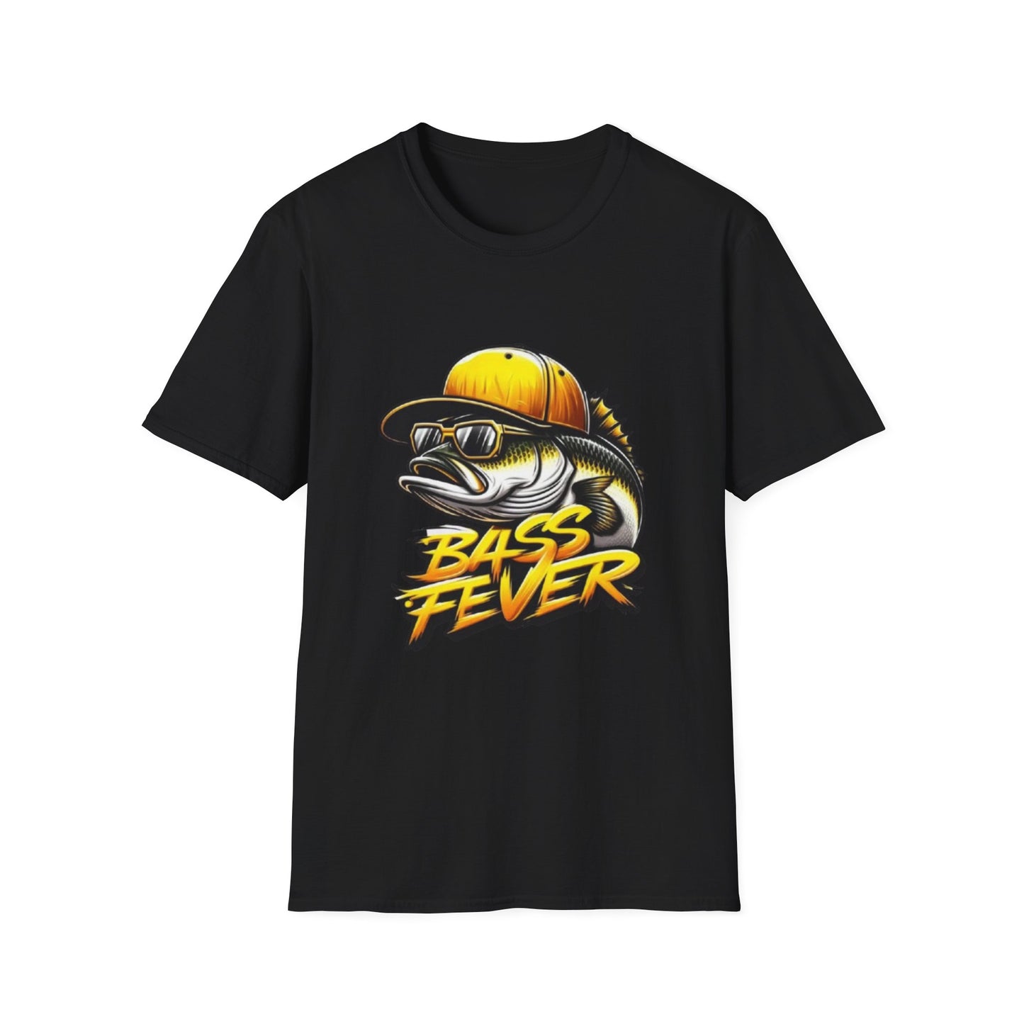 Bass Fever Unisex T-Shirt Black Printify T-Shirt Rhythm & Drip Apparel