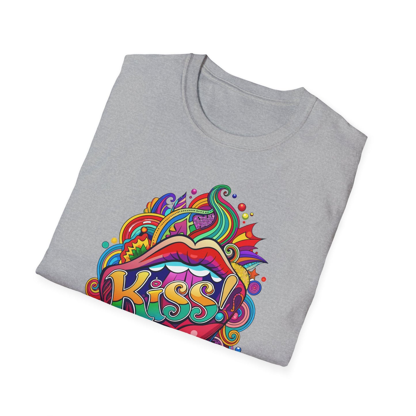 Vibrant Kiss Graphic T-Shirt Printify T-Shirt Rhythm & Drip Apparel