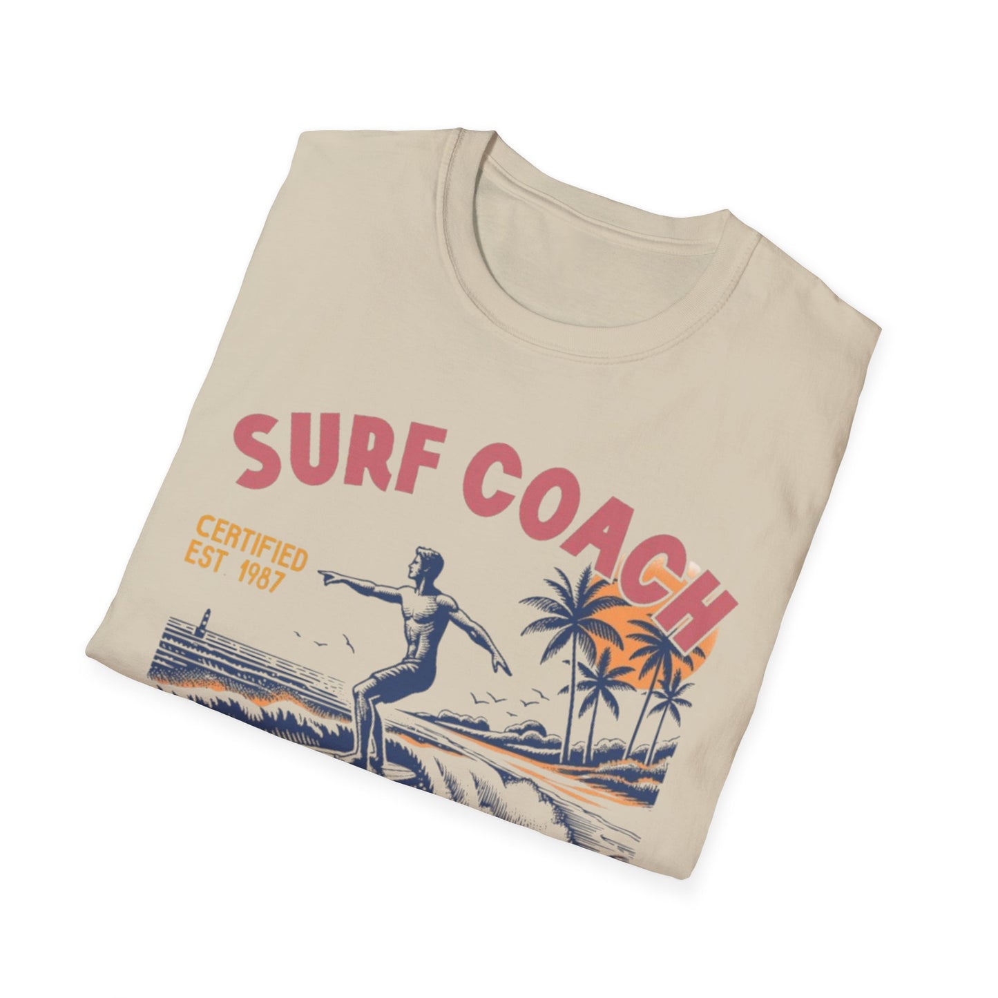 Summer- Surf Coach Vintage T-Shirt Printify T-Shirt Rhythm & Drip Apparel