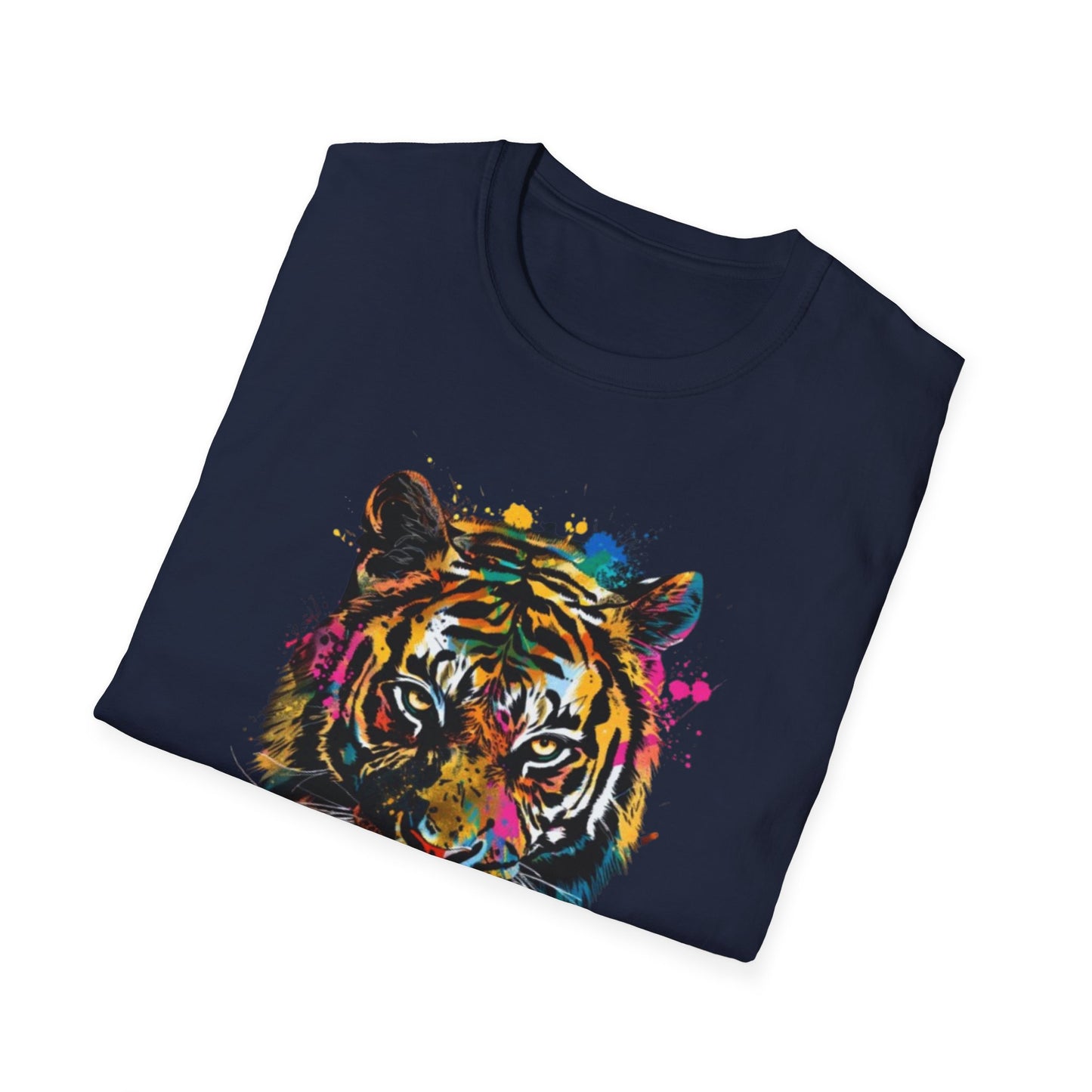 Colorful Tiger Graphic Tee Printify T-Shirt Rhythm & Drip Apparel