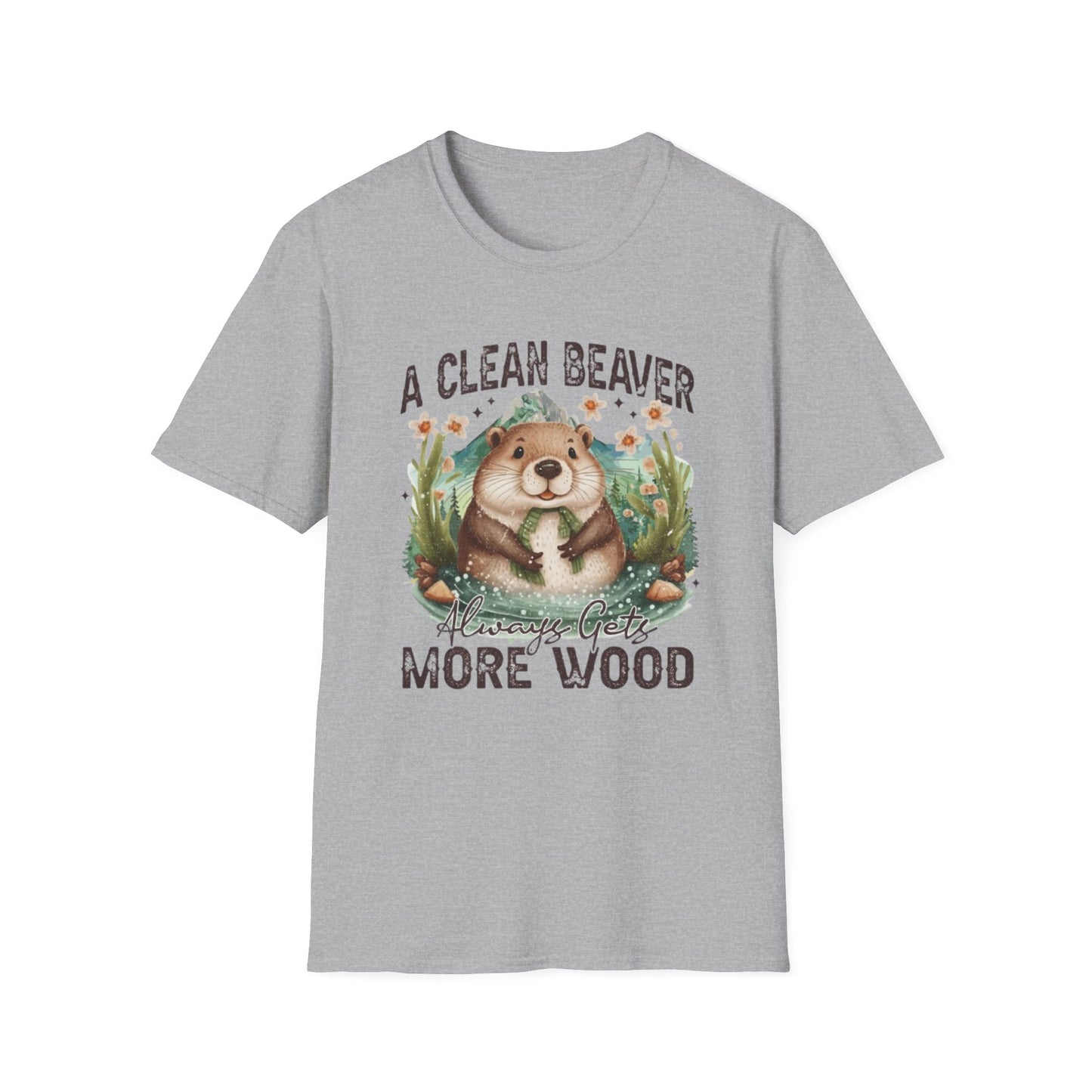 A Clean Beaver Gets More Wood Sport Grey Printify T-Shirt Rhythm & Drip Apparel