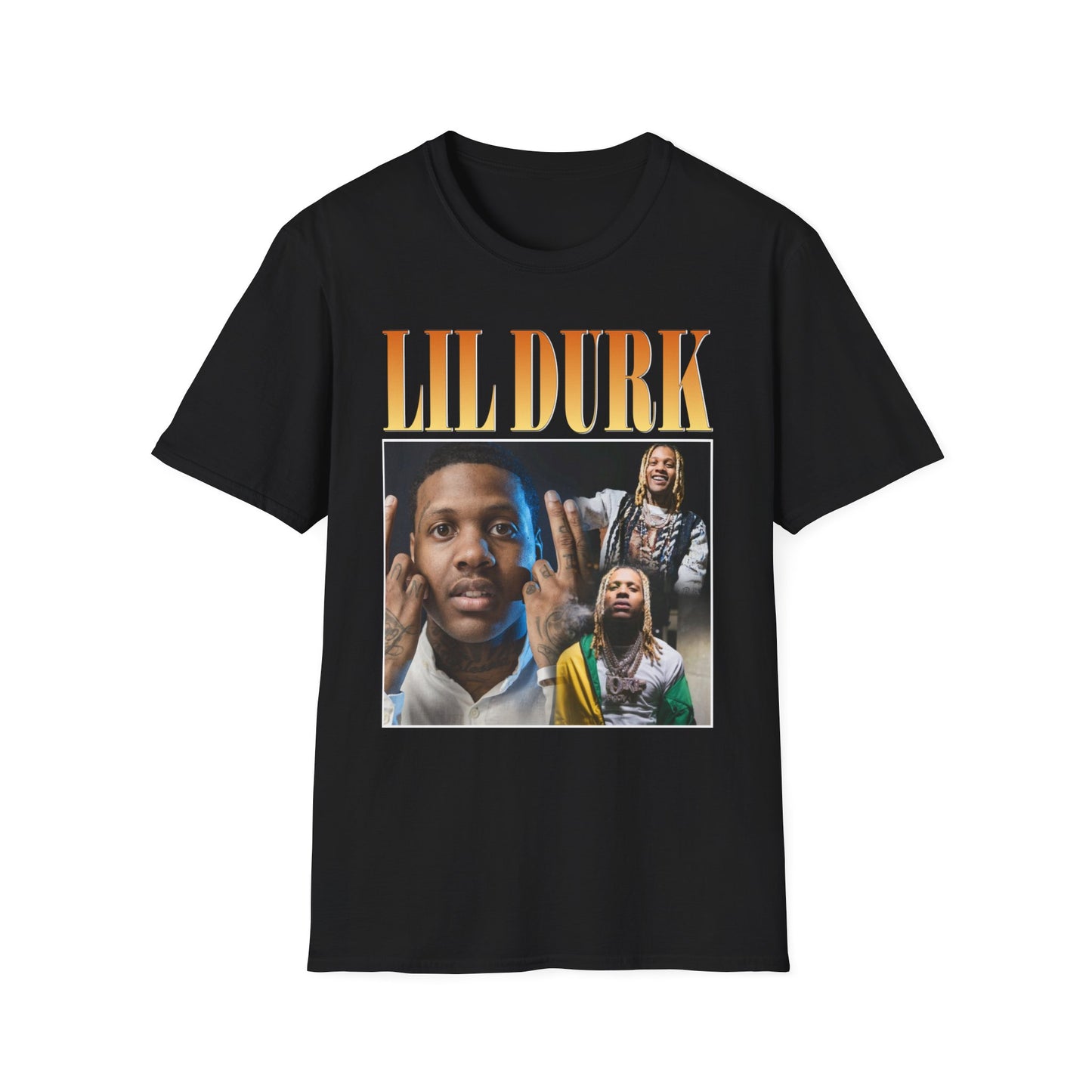 Lil Durk Graphic Unisex Softstyle T-Shirt - Trendy Music Tee for Fans - Rhythm & Drip