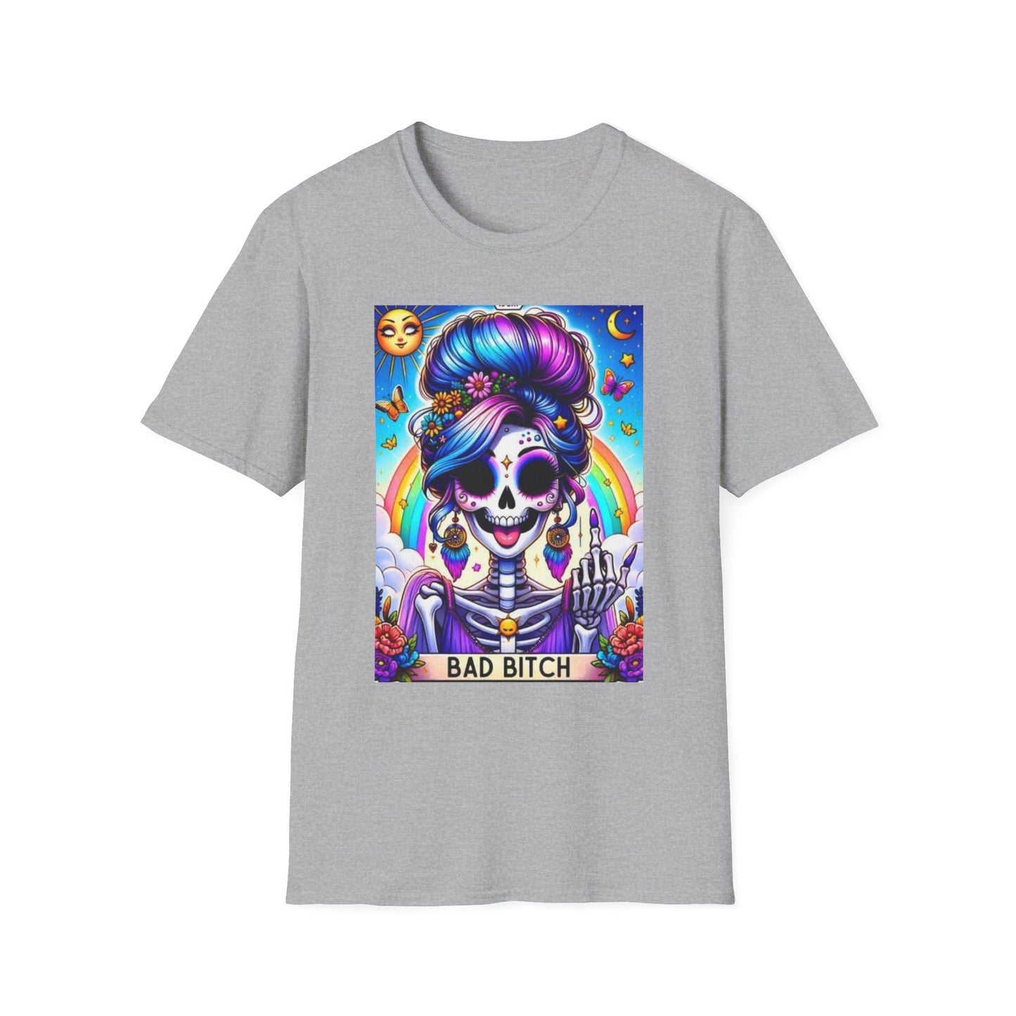 Bad Bitch- Tarot T-Shirt Sport Grey Printify T-Shirt Rhythm & Drip Apparel