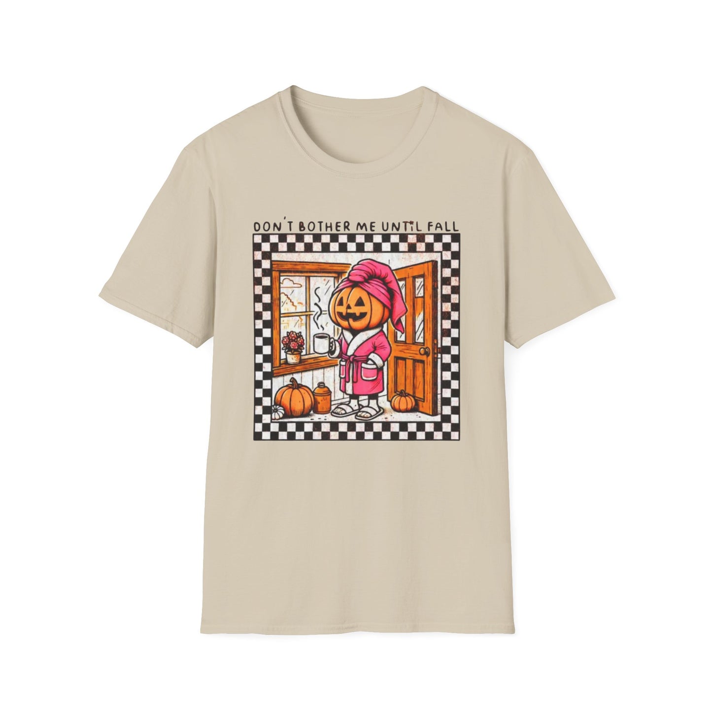 Autumn Vibes T-Shirt, Cozy Fall Unisex Tee, Pumpkin Spice Shirt, Halloween Graphic, Perfect Gift for Fall Lovers Sand Printify T-Shirt Rhythm & Drip Apparel