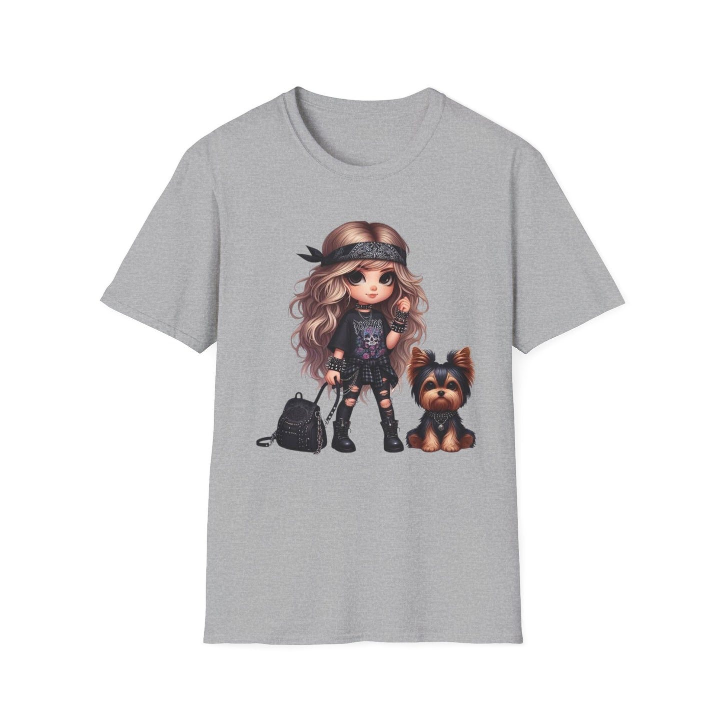 A Girl And Her Dog 2 T-Shirt Sport Grey Printify T-Shirt Rhythm & Drip Apparel