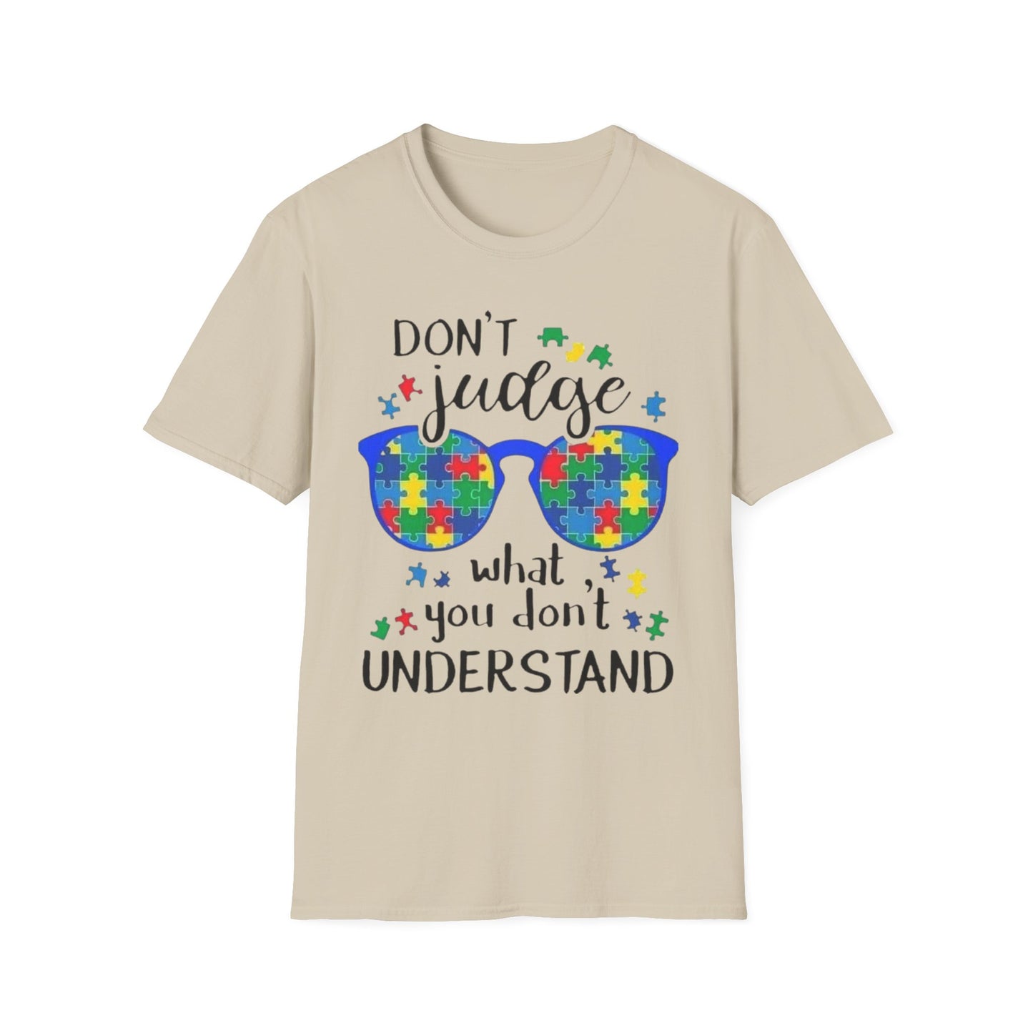 Autism Awareness T-Shirt Sand Printify T-Shirt Rhythm & Drip Apparel