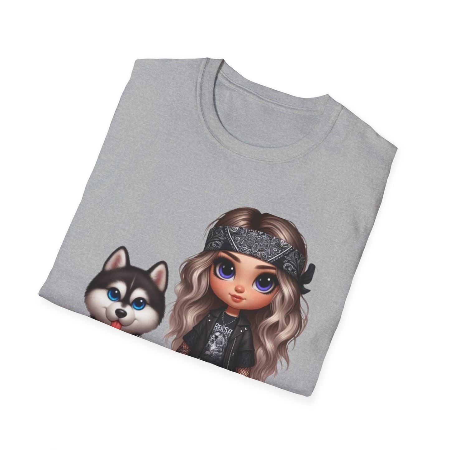 A Girl And Her Dog 3 T-Shirt Printify T-Shirt Rhythm & Drip Apparel