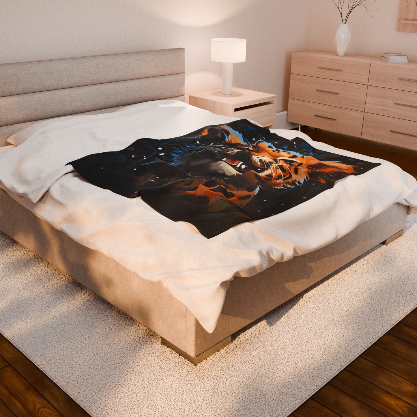 Leopard- Cozy Wildlife Plush Blanket - Perfect for Kids, Home Decor, Gifts, Camping, Animal Lovers Printify All Over Prints Rhythm & Drip Apparel