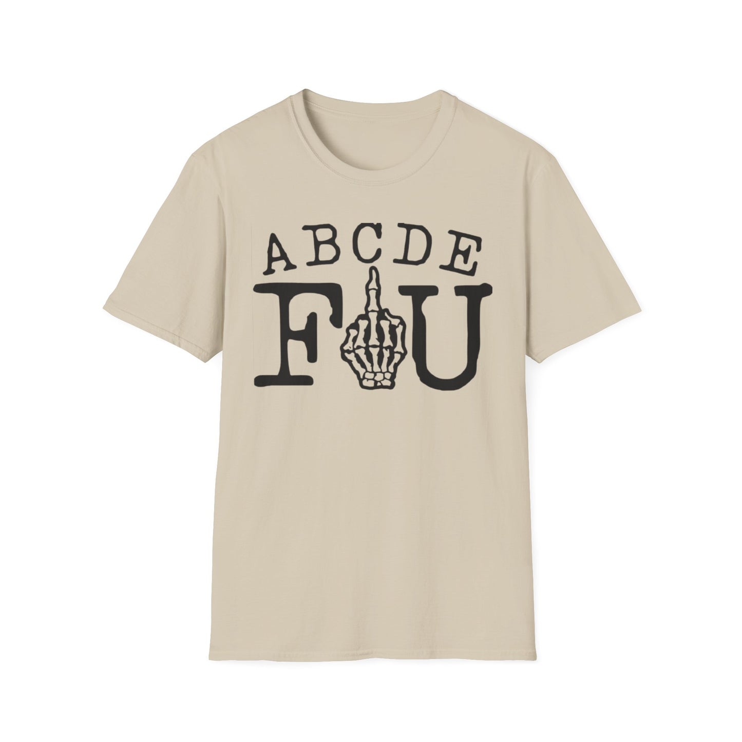 ABCDEFU T-Shirt Sand Printify T-Shirt Rhythm & Drip Apparel