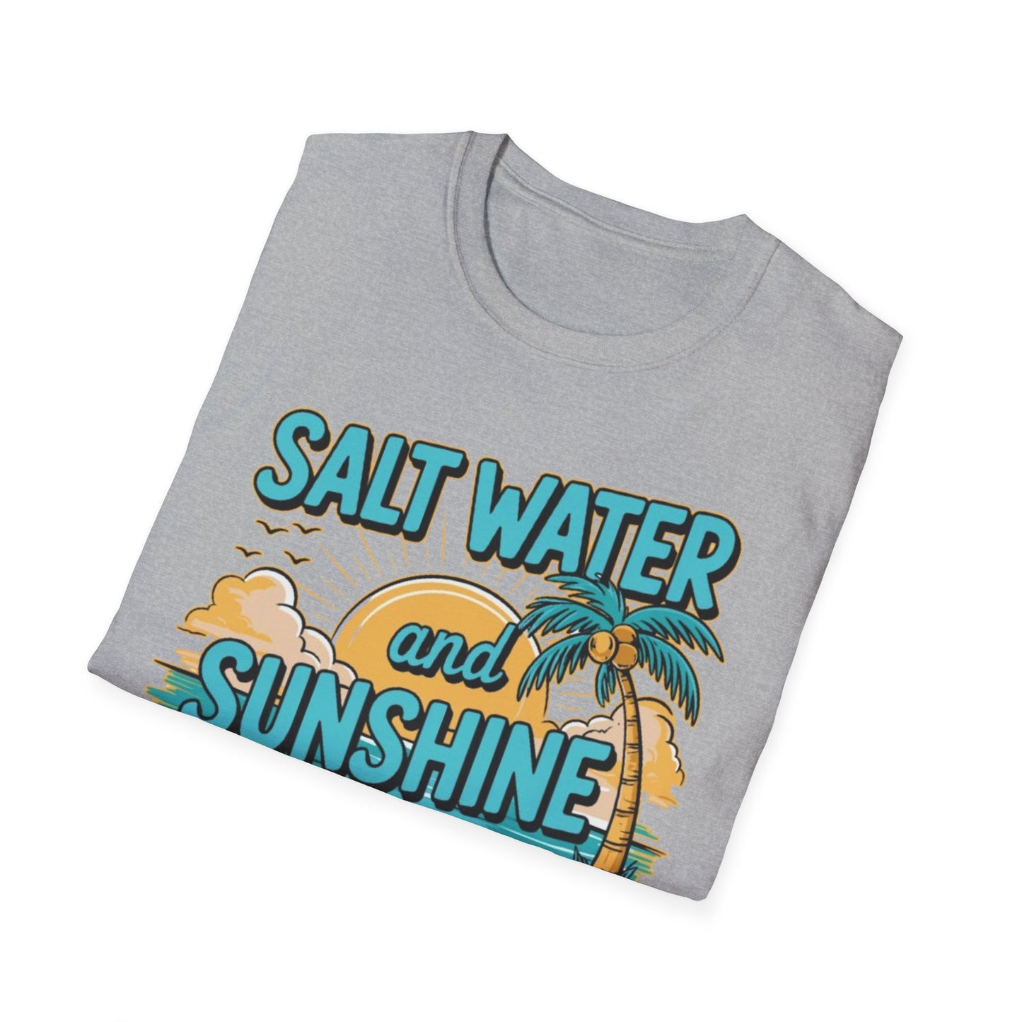 Summer-Salt Water And Sunshine T-Shirt Printify T-Shirt Rhythm & Drip Apparel