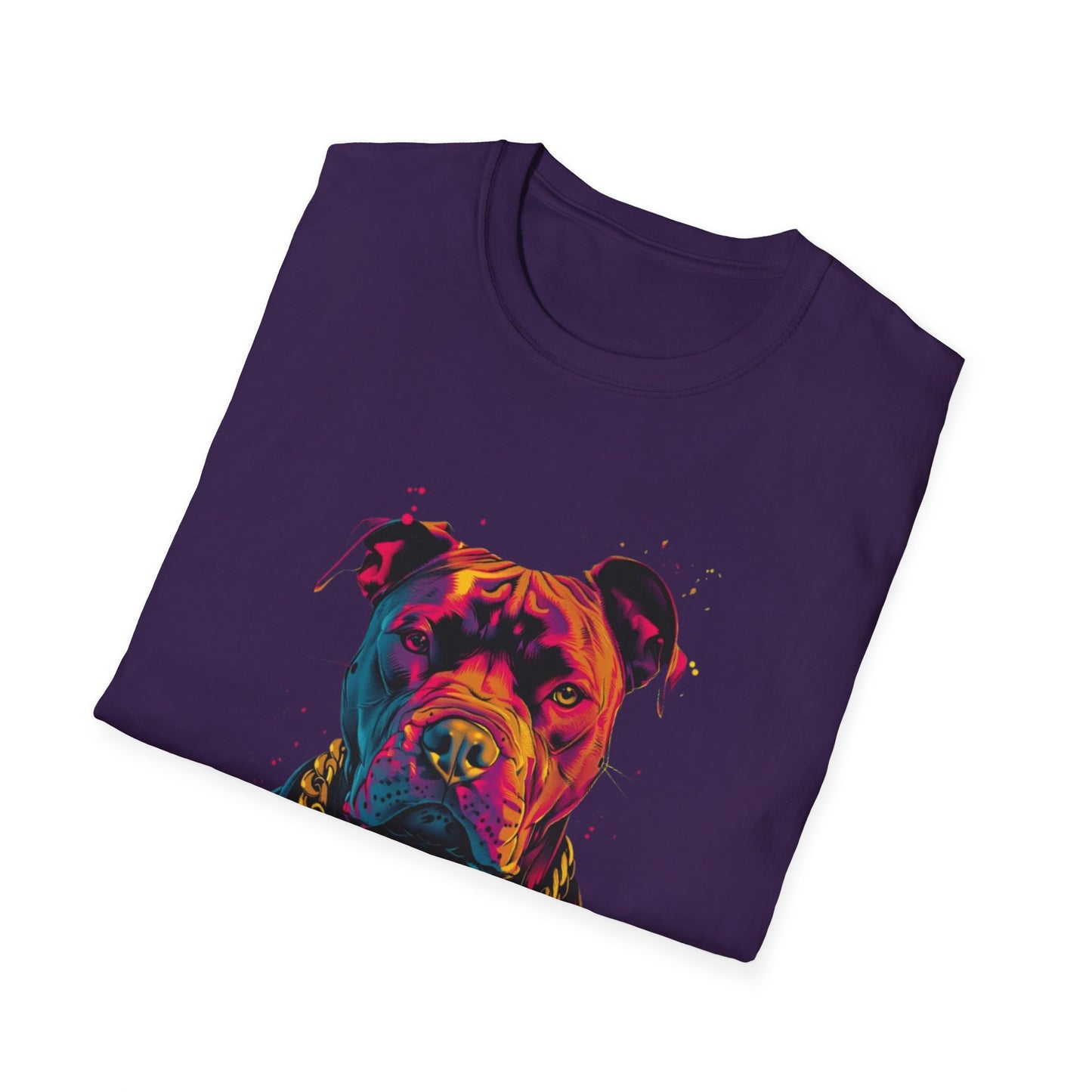 Vibrant Pitbull Graphic T-Shirt Printify T-Shirt Rhythm & Drip Apparel