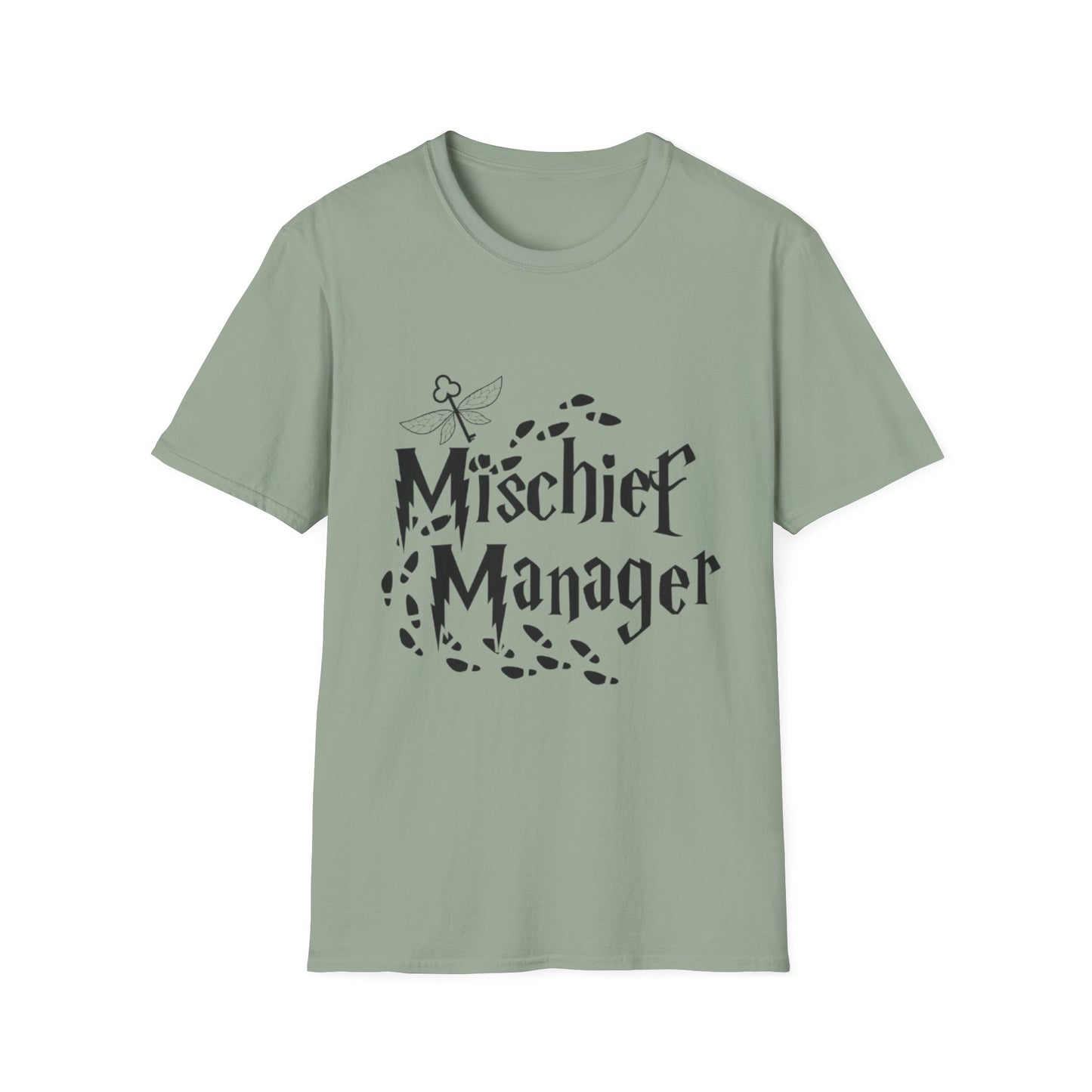 Mischief Manager Unisex Softstyle T-Shirt - Playful and Trendy Statement Tee