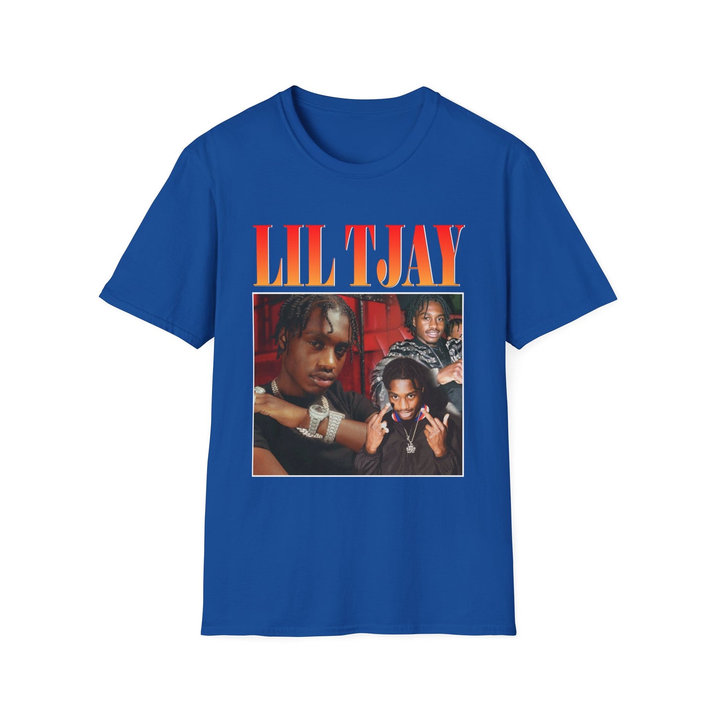 Lil Tjay Unisex Softstyle T-Shirt - Retro Graphic Tee for Music Fans - Rhythm & Drip